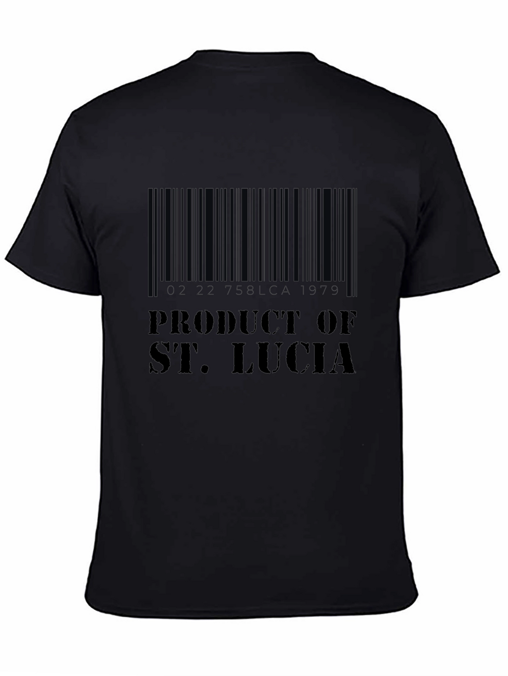 Product of St. Lucia Barcode T-Shirt