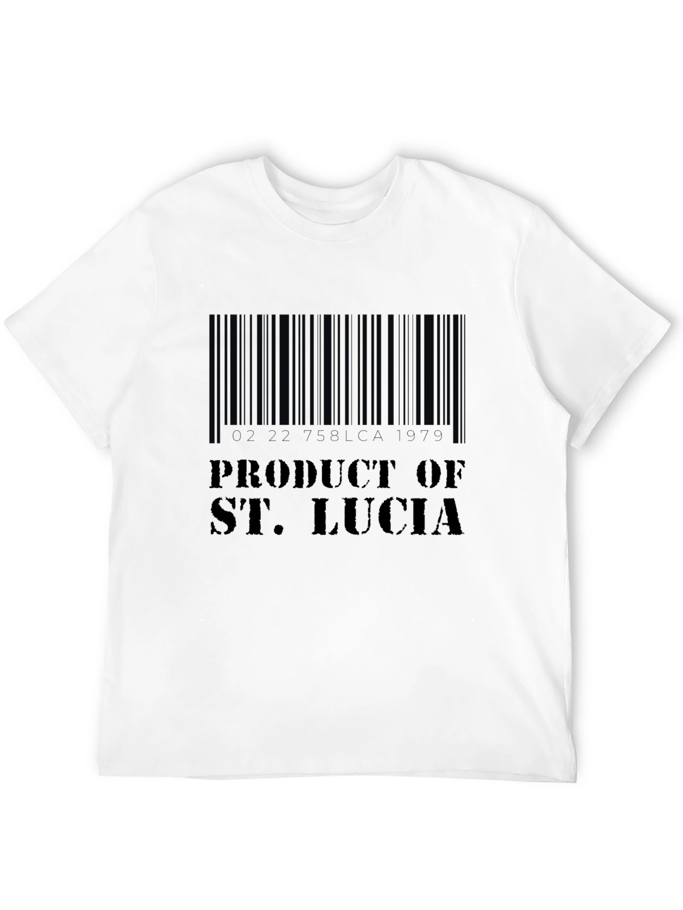 Product of St. Lucia Barcode T-Shirt