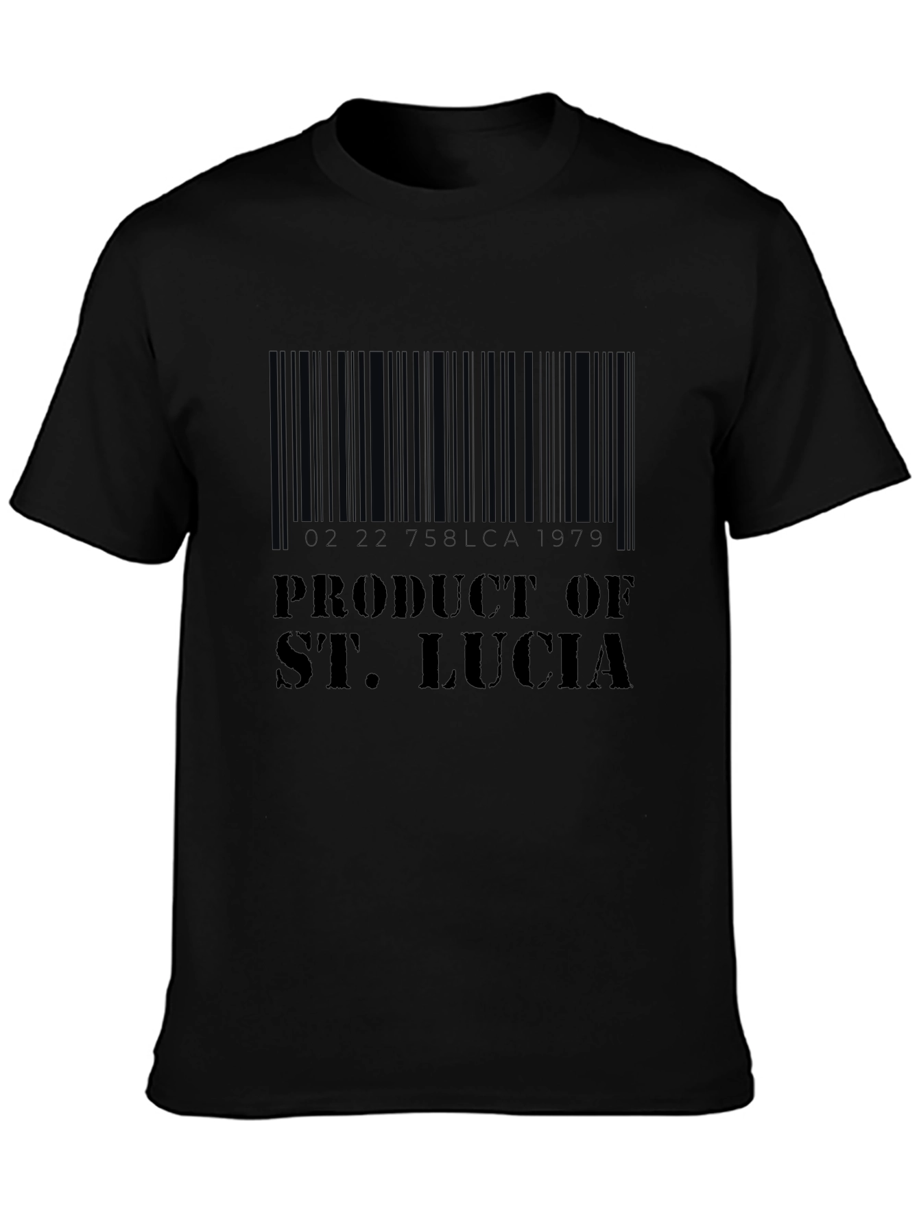 Product of St. Lucia Barcode T-Shirt