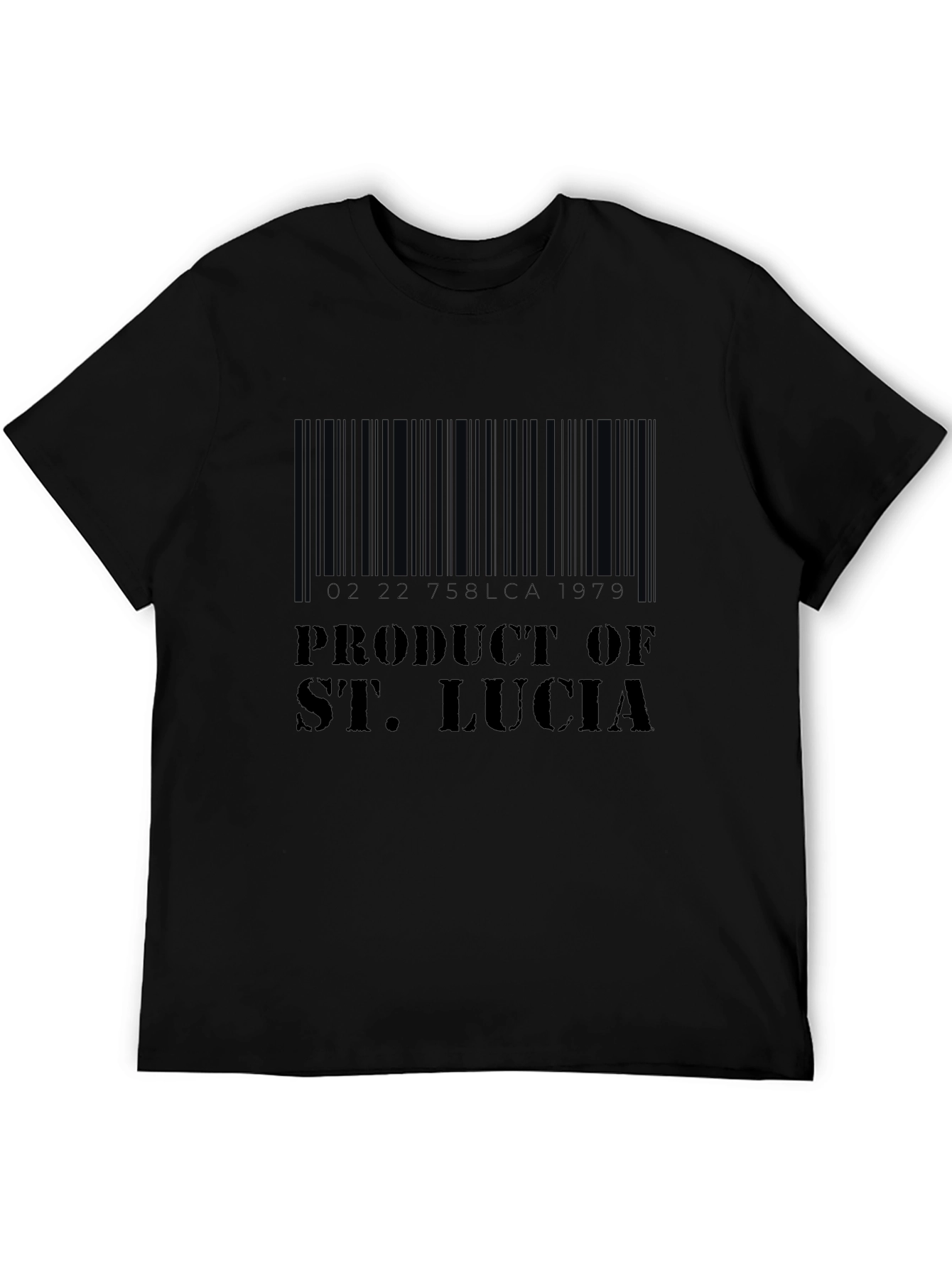Product of St. Lucia Barcode T-Shirt