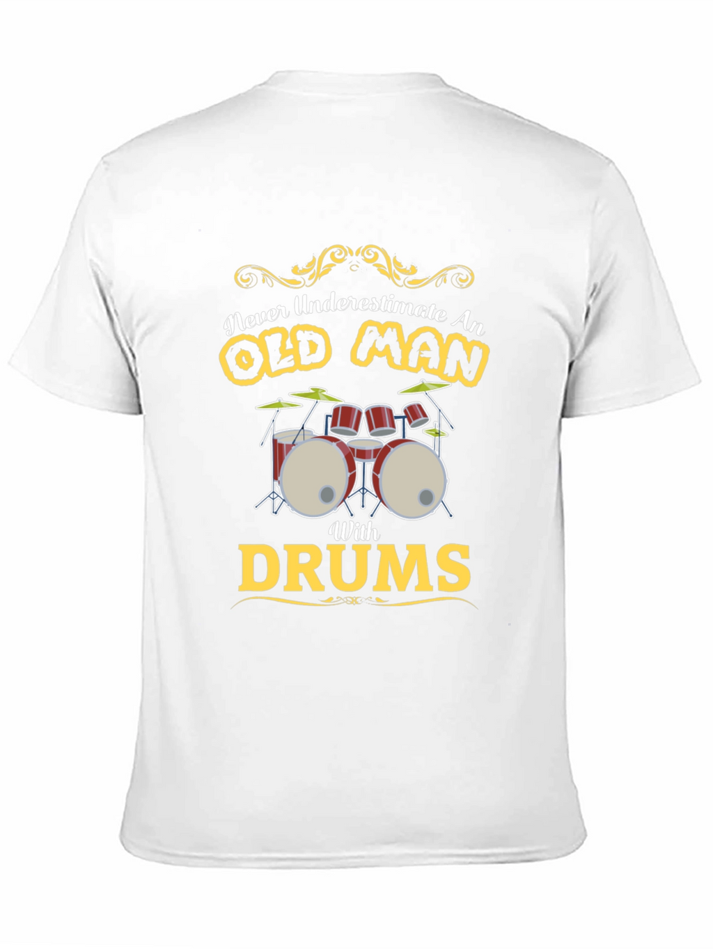 Old Man Drums Graphic Tee - Black