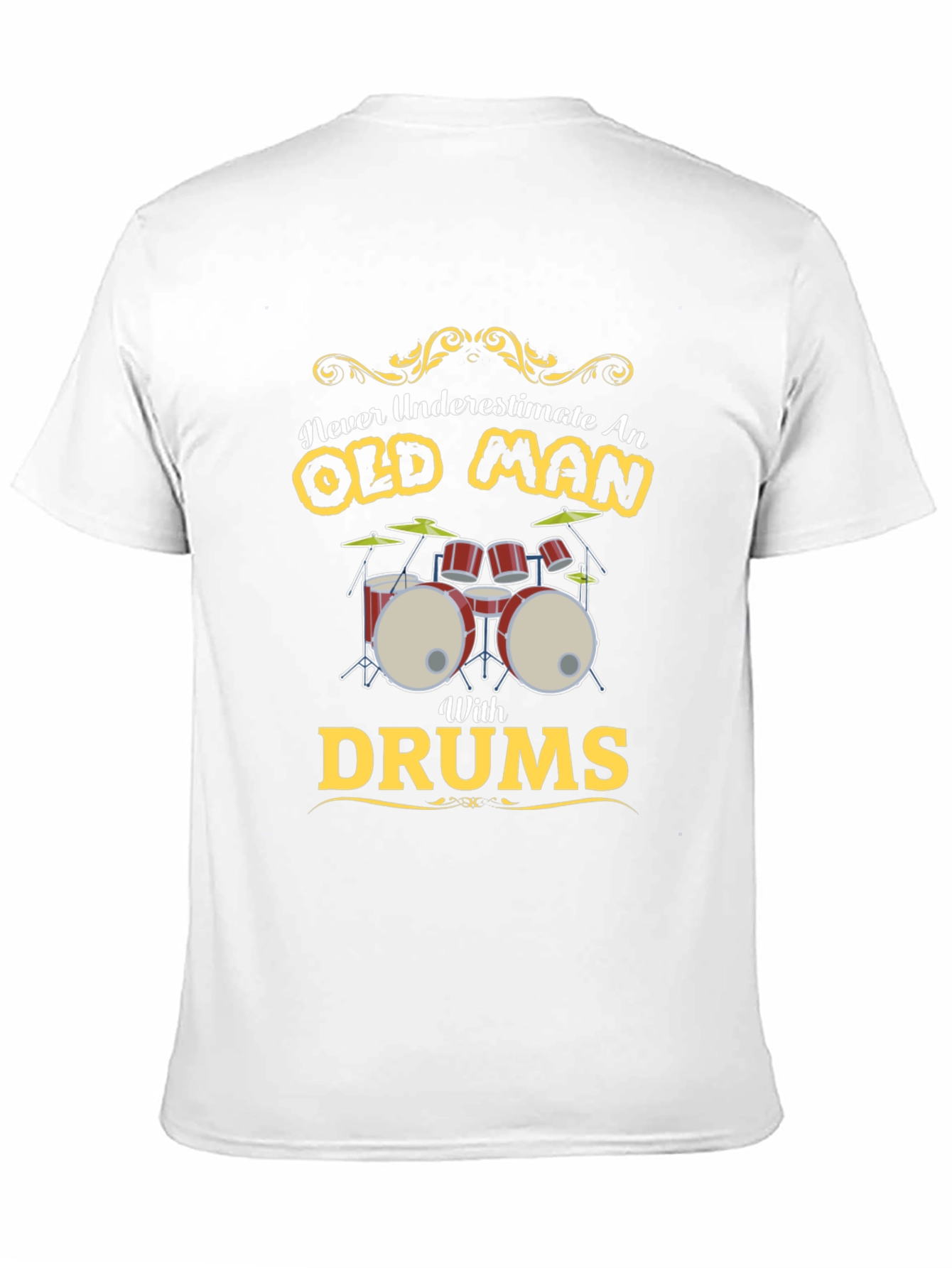 Old Man Drums Graphic Tee - Black