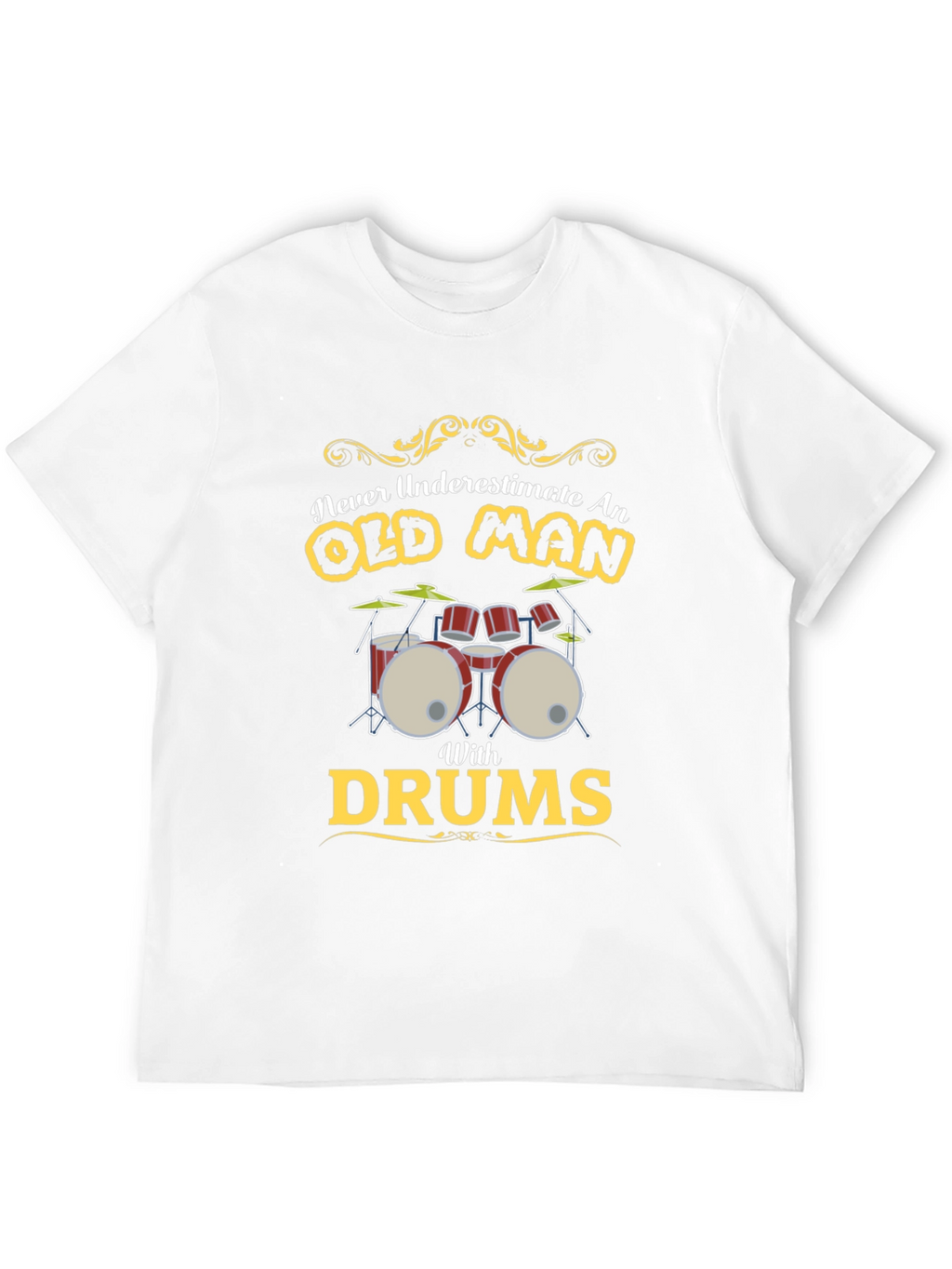 Old Man Drums Graphic Tee - Black