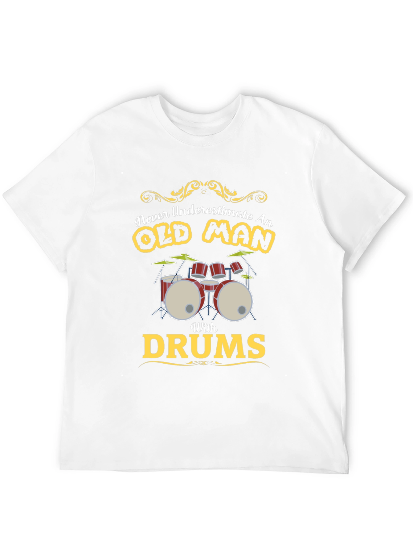 Old Man Drums Graphic Tee - Black