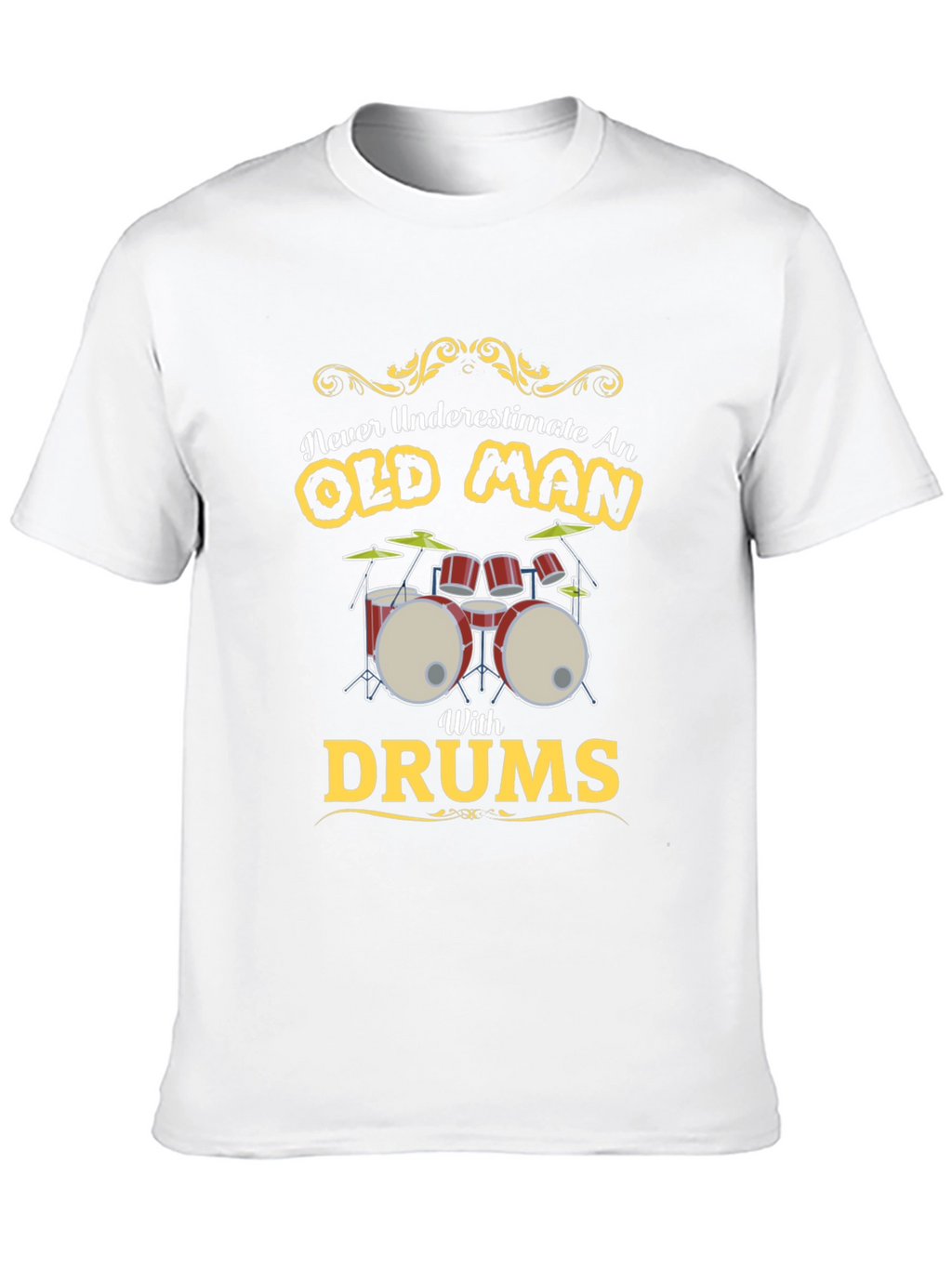 Old Man Drums Graphic Tee - Black