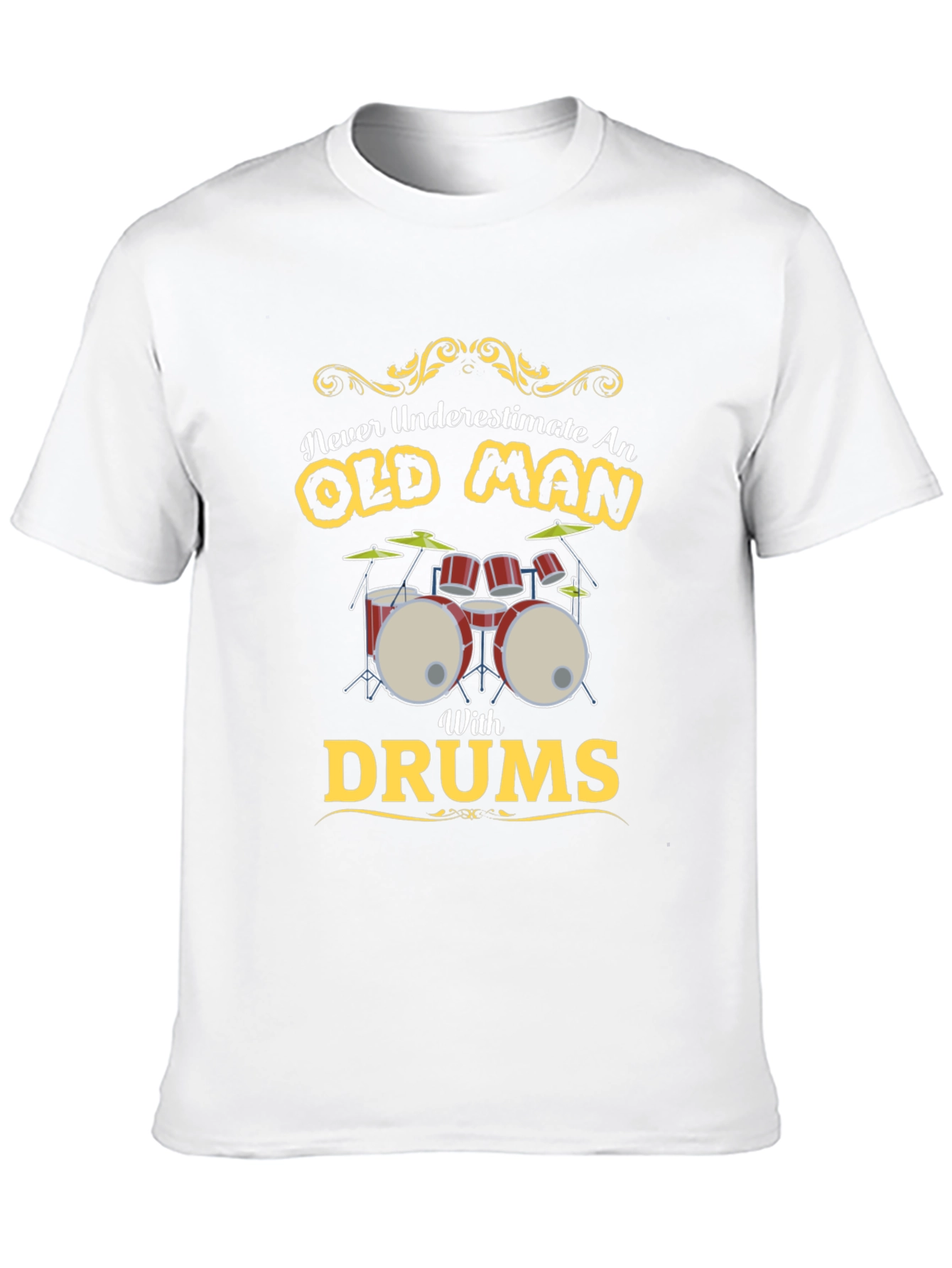 Old Man Drums Graphic Tee - Black