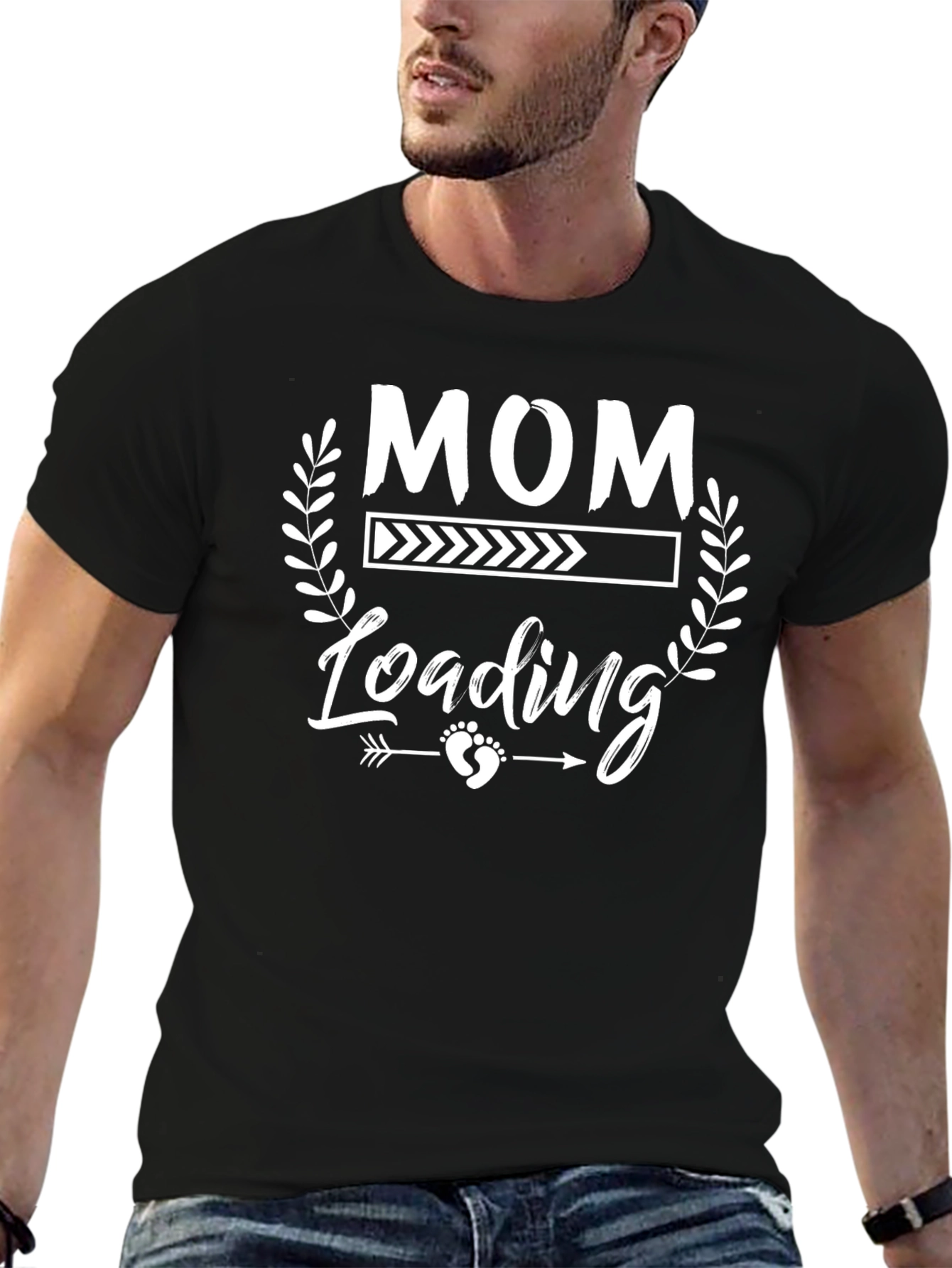 Mom Loading Pregnancy Announcement T-Shirt