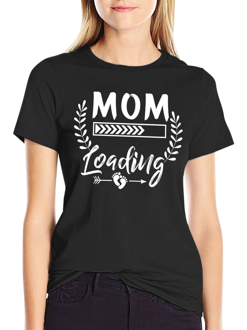 Mom Loading Pregnancy Announcement T-Shirt