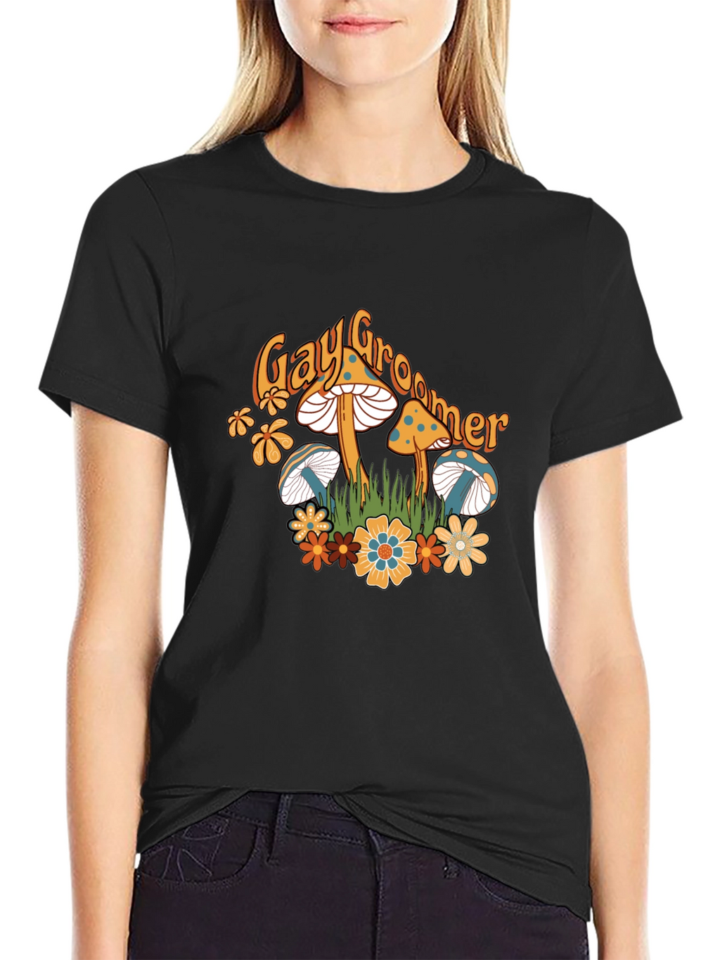 Mushroom Tee - Gay Groomer Graphic T-Shirt