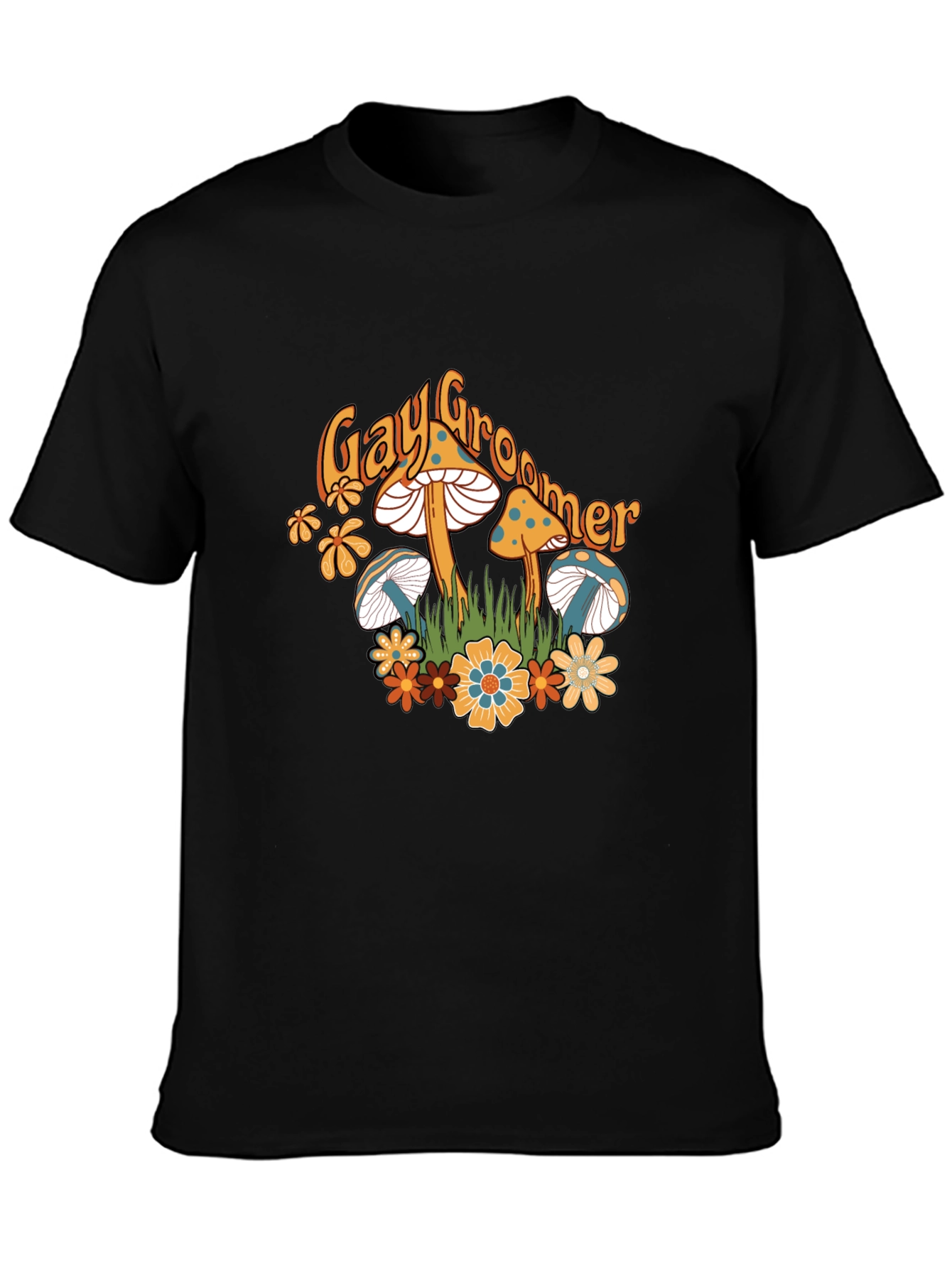 Mushroom Tee - Gay Groomer Graphic T-Shirt