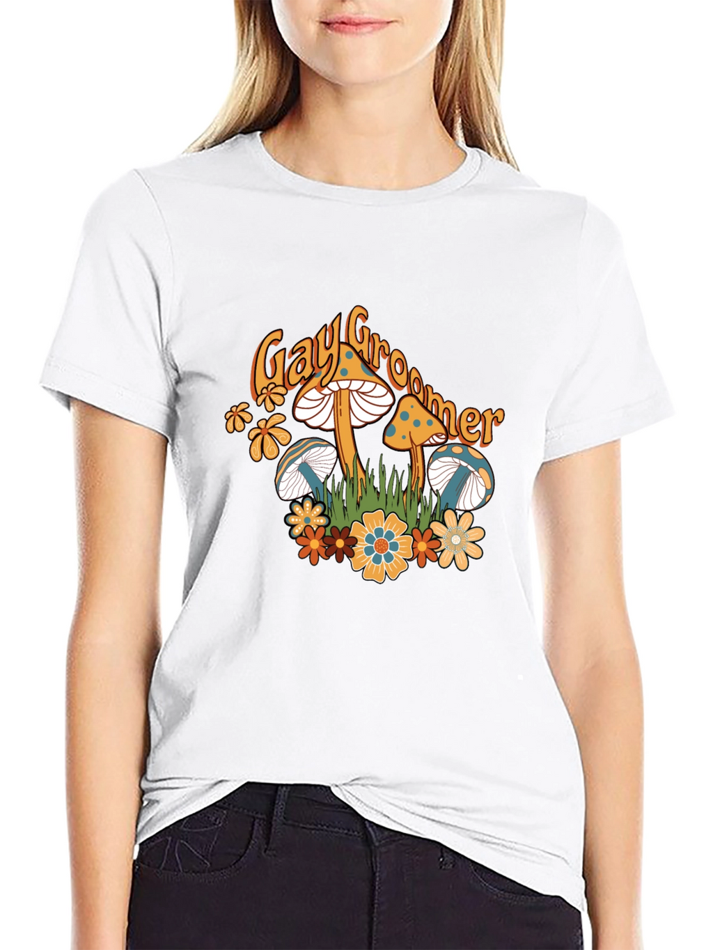 Mushroom Tee - Gay Groomer Graphic T-Shirt