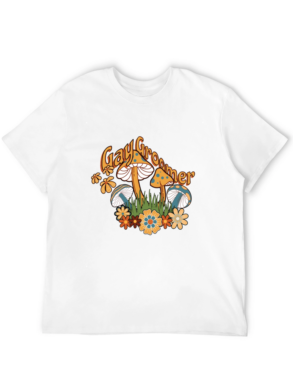 Mushroom Tee - Gay Groomer Graphic T-Shirt