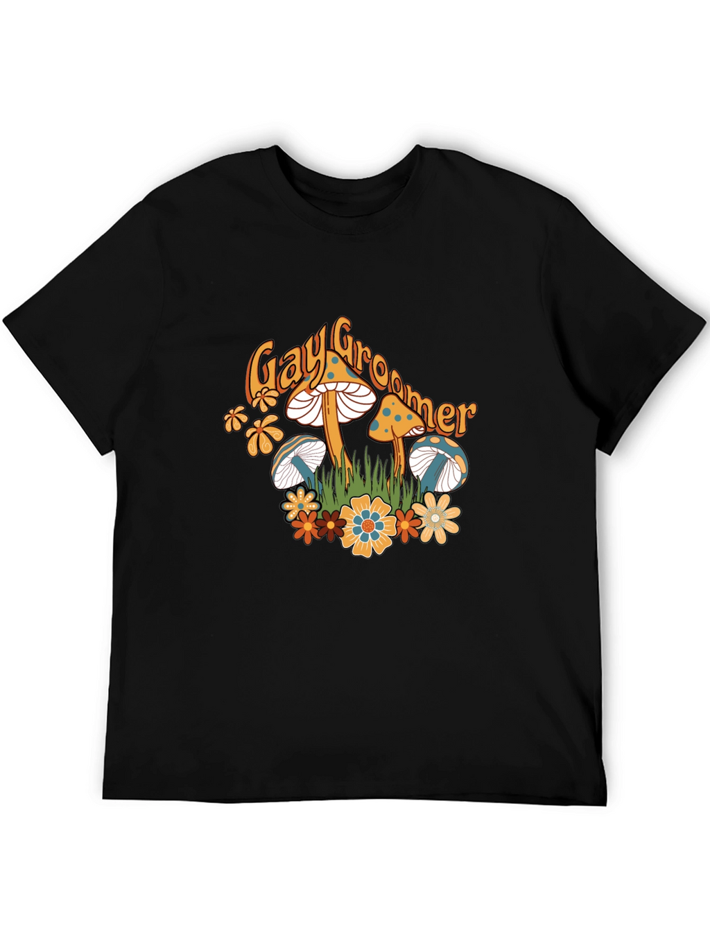 Mushroom Tee - Gay Groomer Graphic T-Shirt