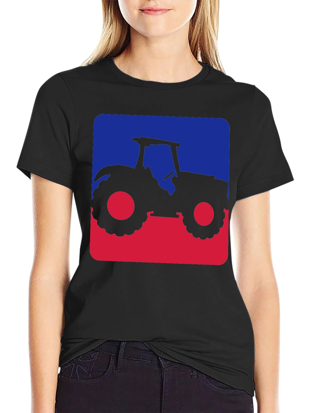 Tractor Silhouette Graphic Tee - Farm Life Style