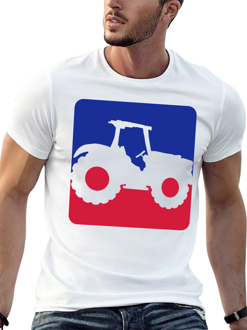 Tractor Silhouette Graphic Tee - Farm Life Style