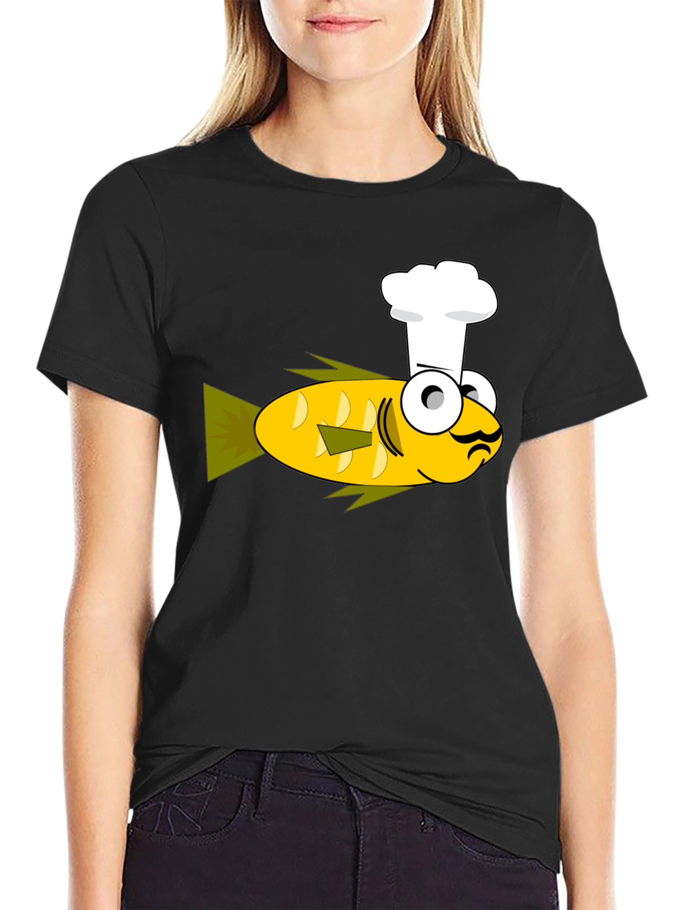 Chef Fish Graphic T-Shirt - Unique Design