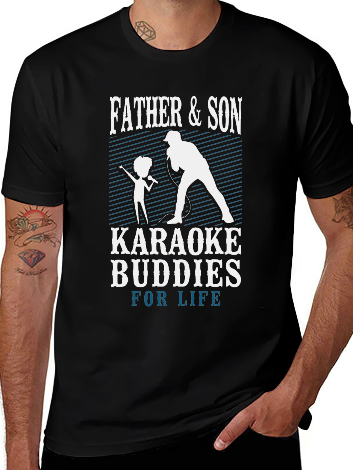 Father & Son Karaoke Buddies T-Shirt