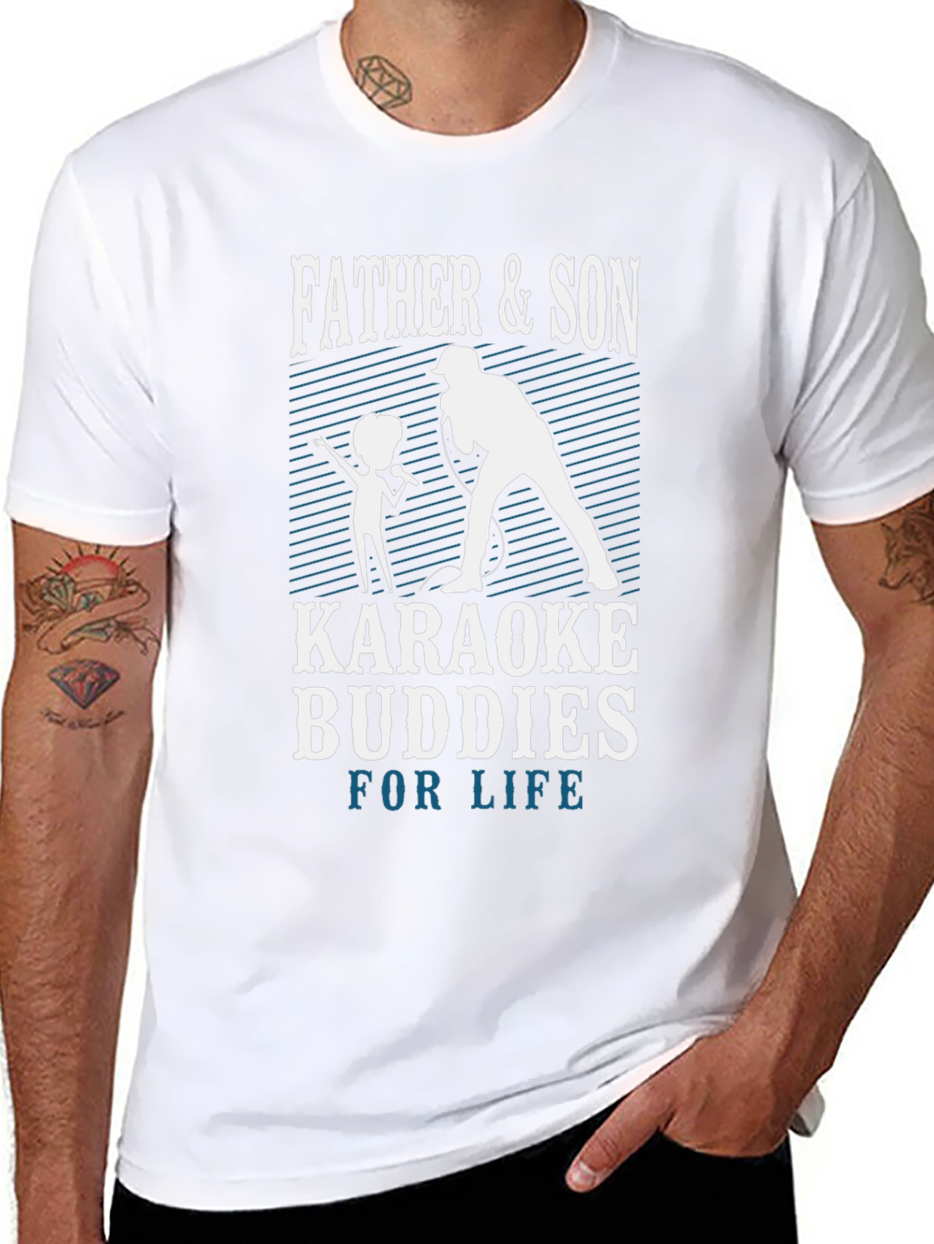 Father & Son Karaoke Buddies T-Shirt