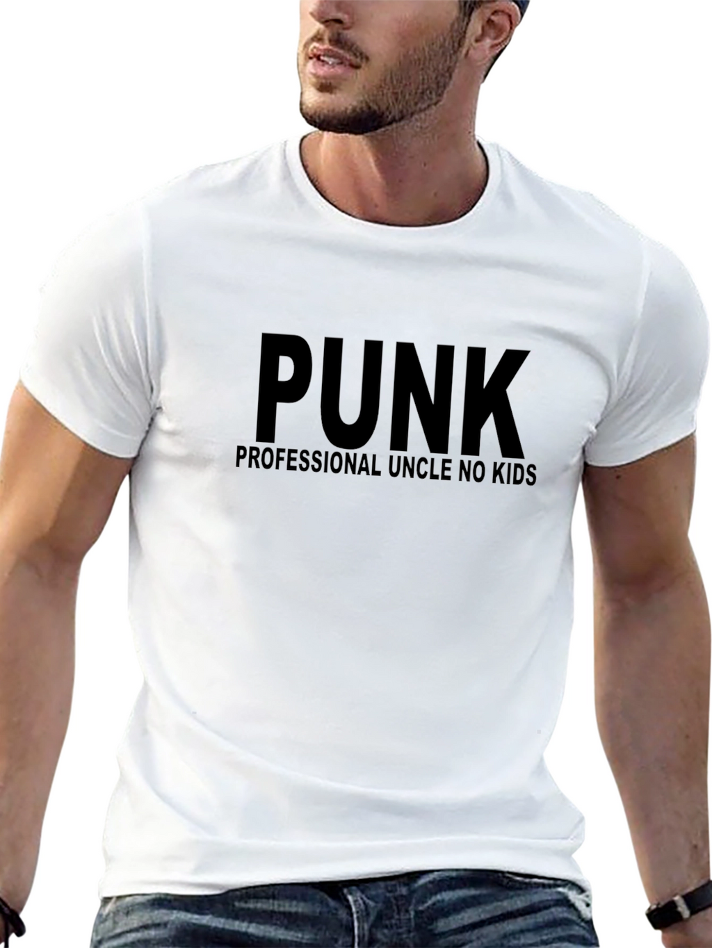 PUNK Professional Uncle No Kids Black T-Shirt