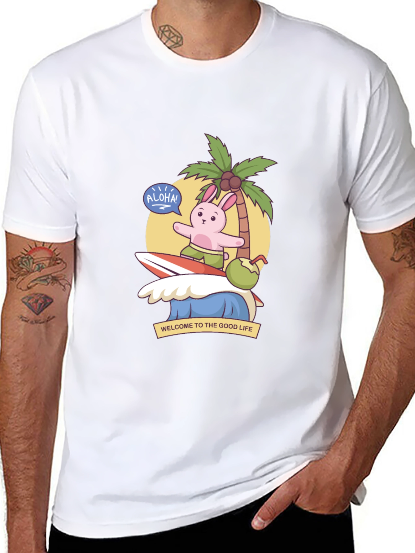 Aloha Bunny Surf T-Shirt