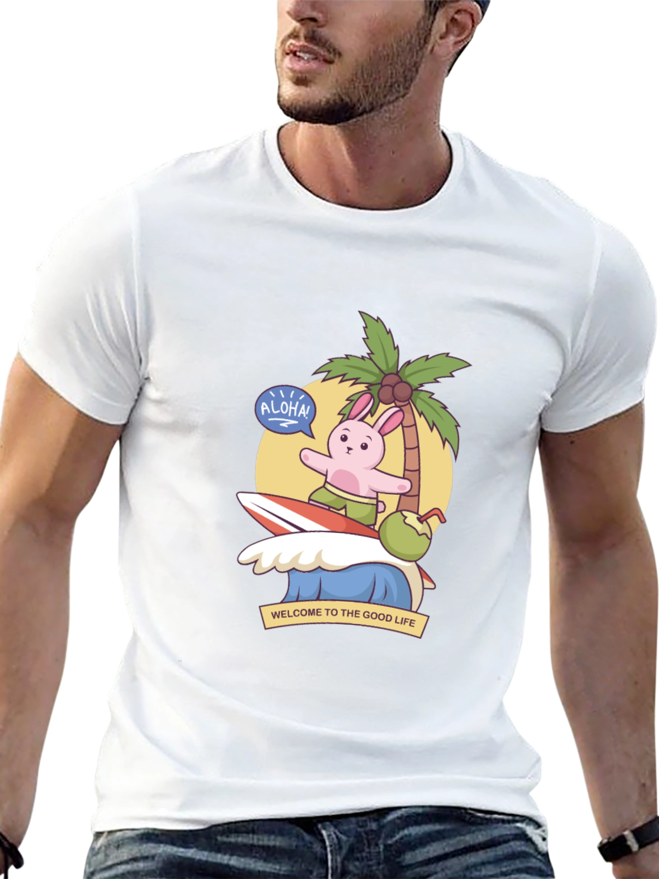 Aloha Bunny Surf T-Shirt