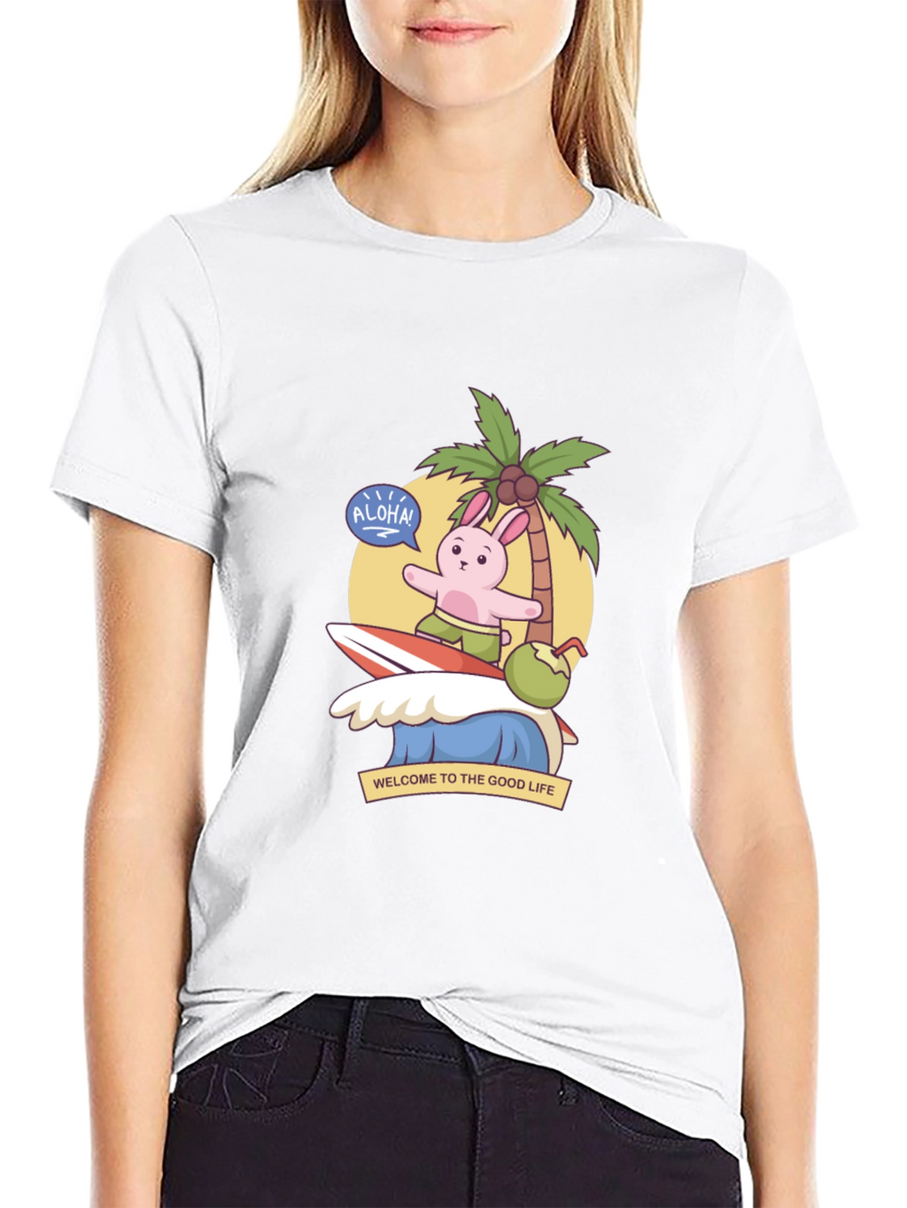 Aloha Bunny Surf T-Shirt