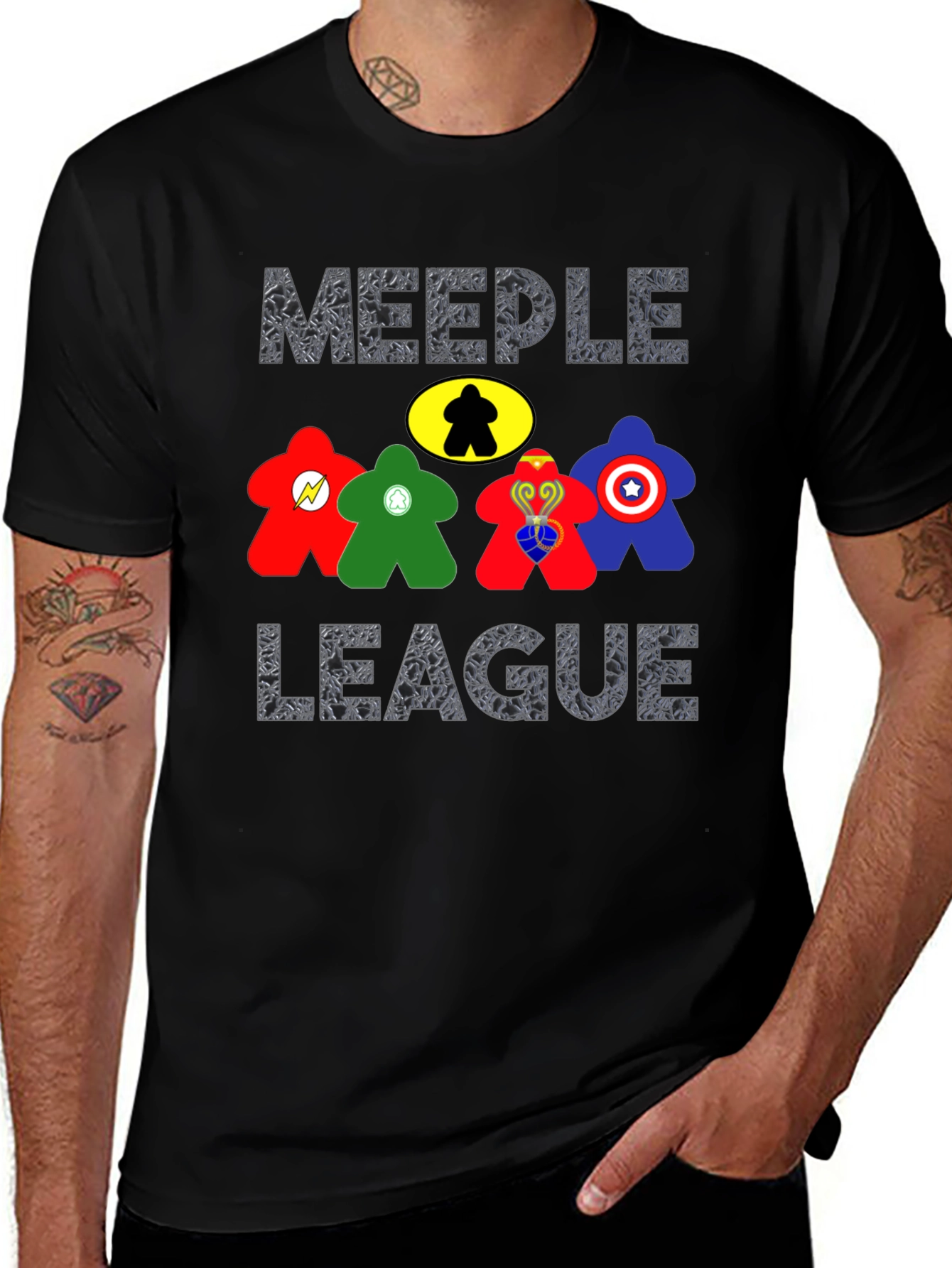 Meeple League T-Shirt - Board Game Geek Apparel