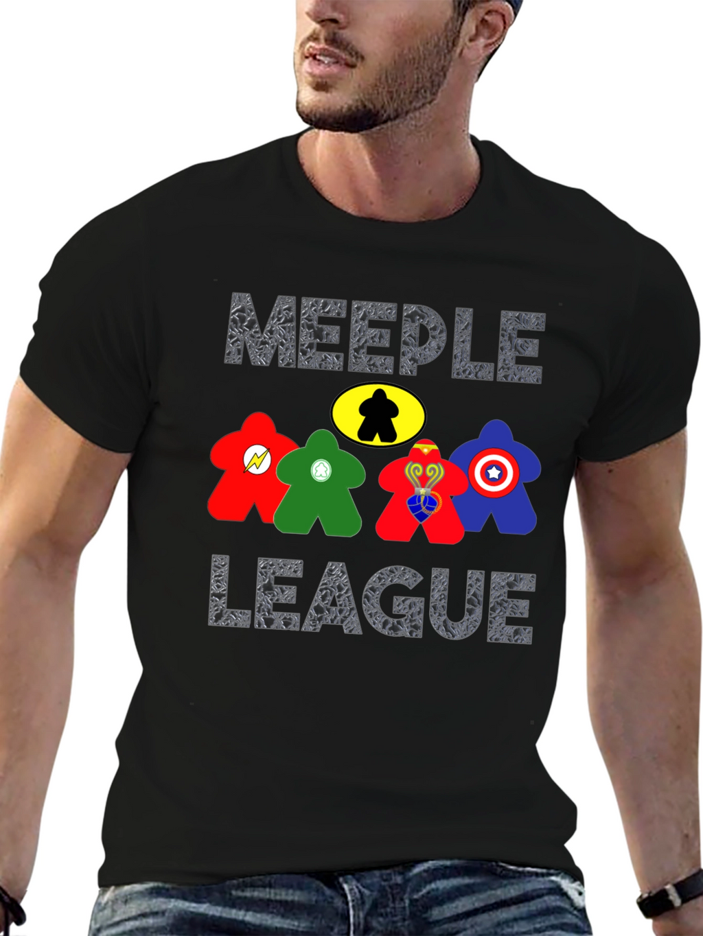 Meeple League T-Shirt - Board Game Geek Apparel