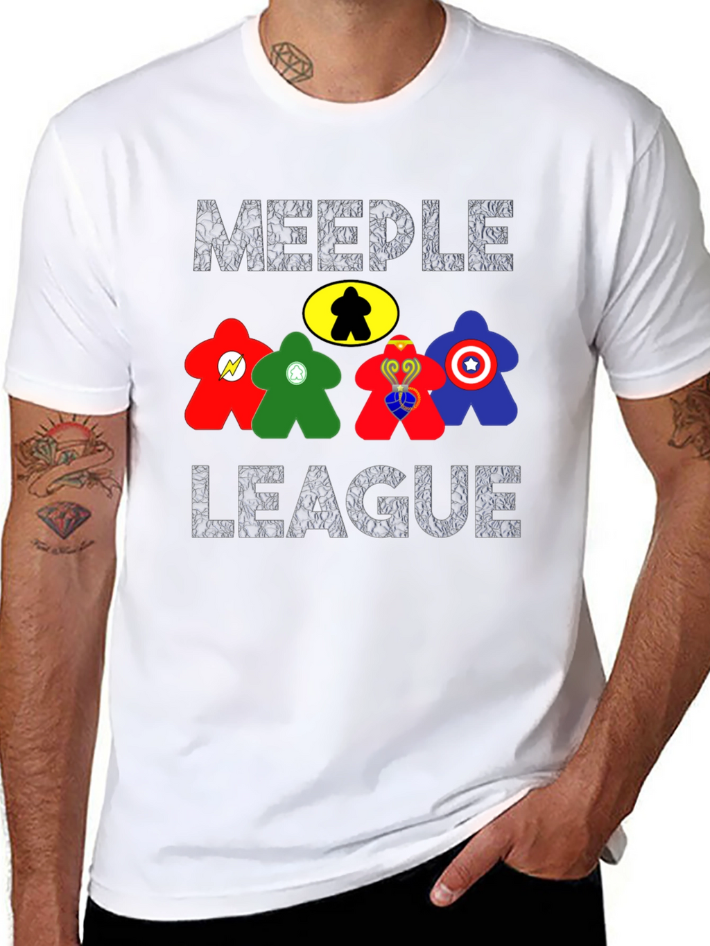 Meeple League T-Shirt - Board Game Geek Apparel