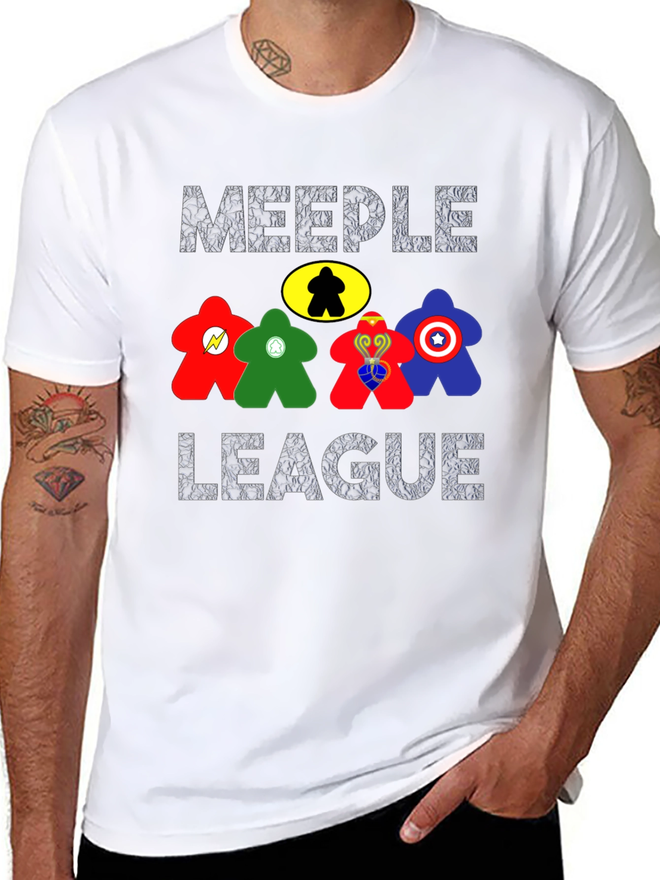 Meeple League T-Shirt - Board Game Geek Apparel