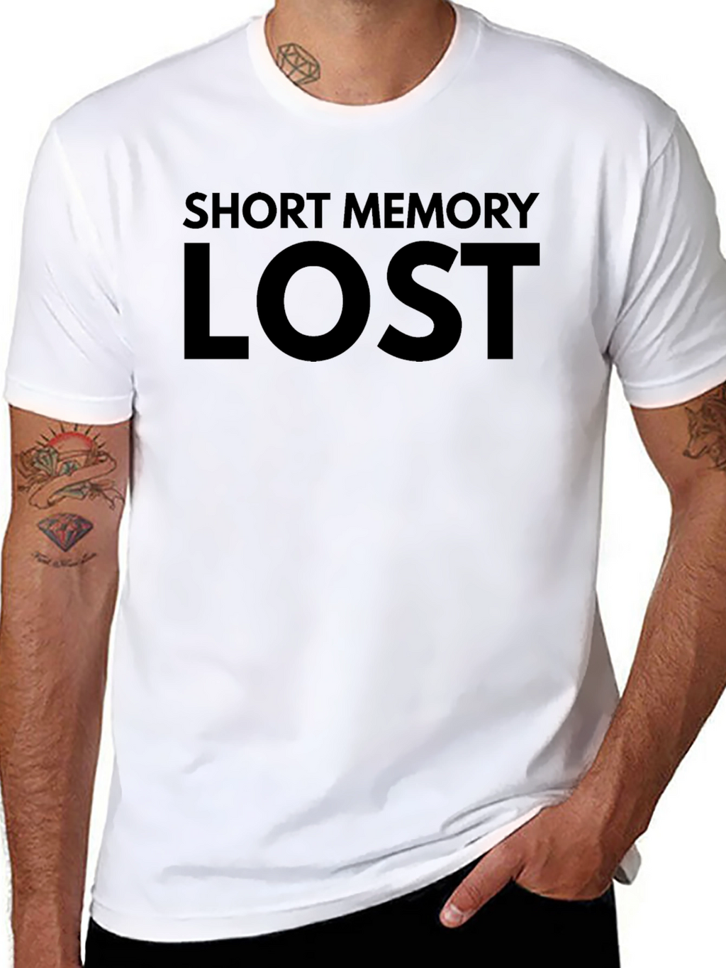 Short Memory Lost Graphic T-Shirt