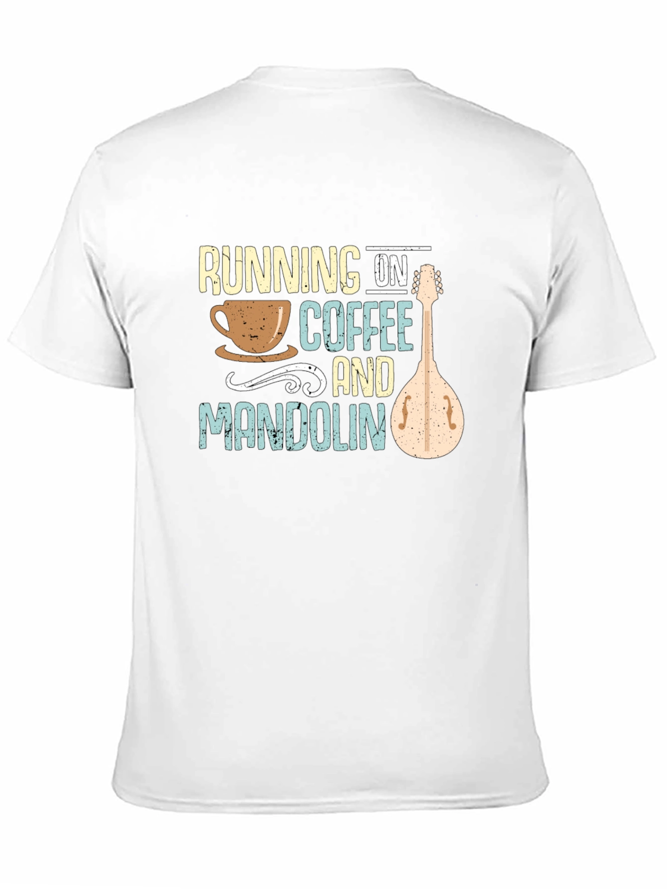 Running on Coffee and Mandolin Black T-Shirt