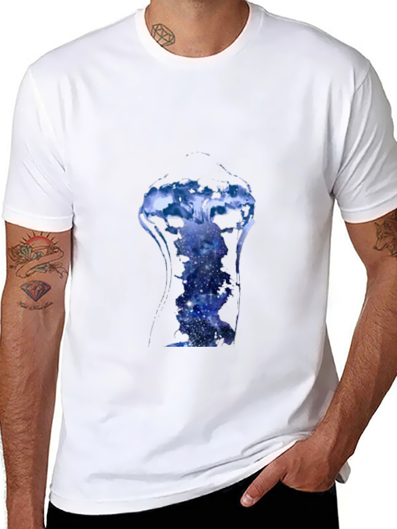 Galaxy Jellyfish Black T-Shirt