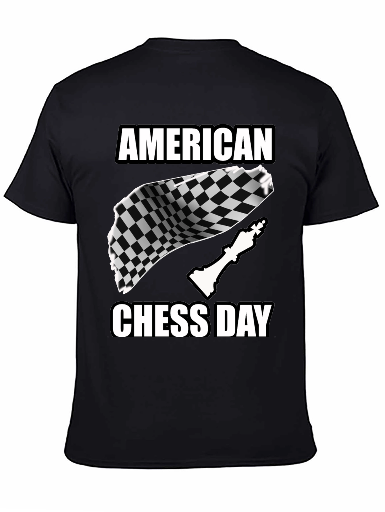 American Chess Day Black T-Shirt