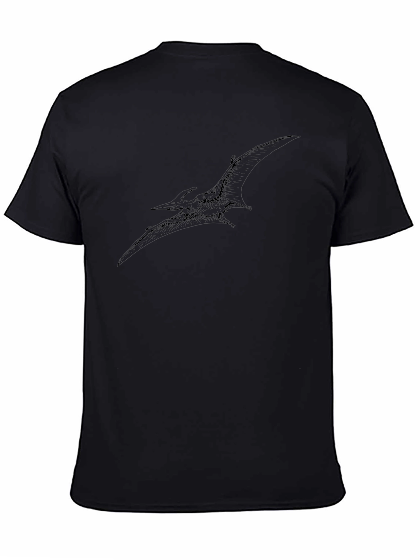 Pterodactyl Graphic Tee - Black