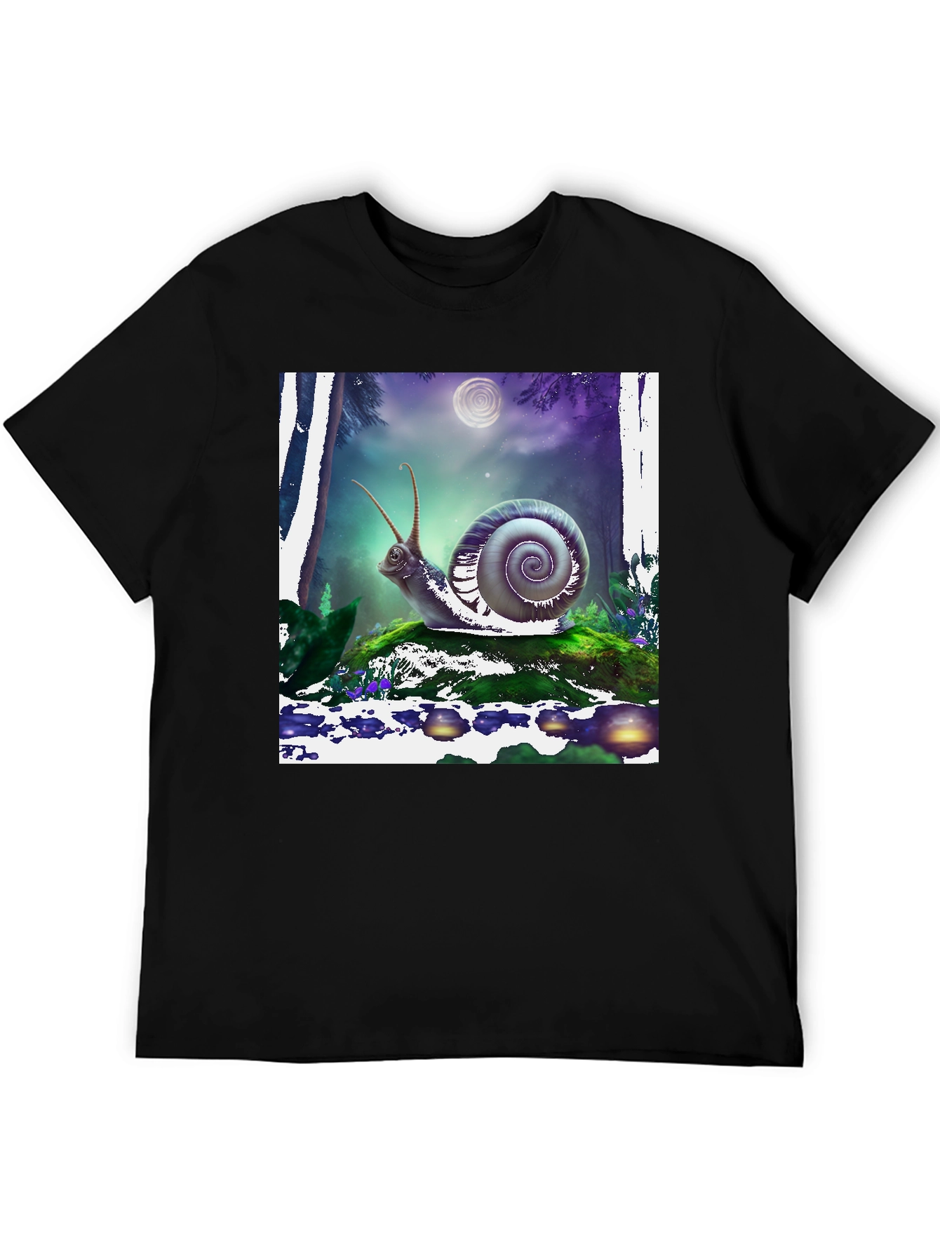 Snail Graphic Tee - Mens Black T-Shirt