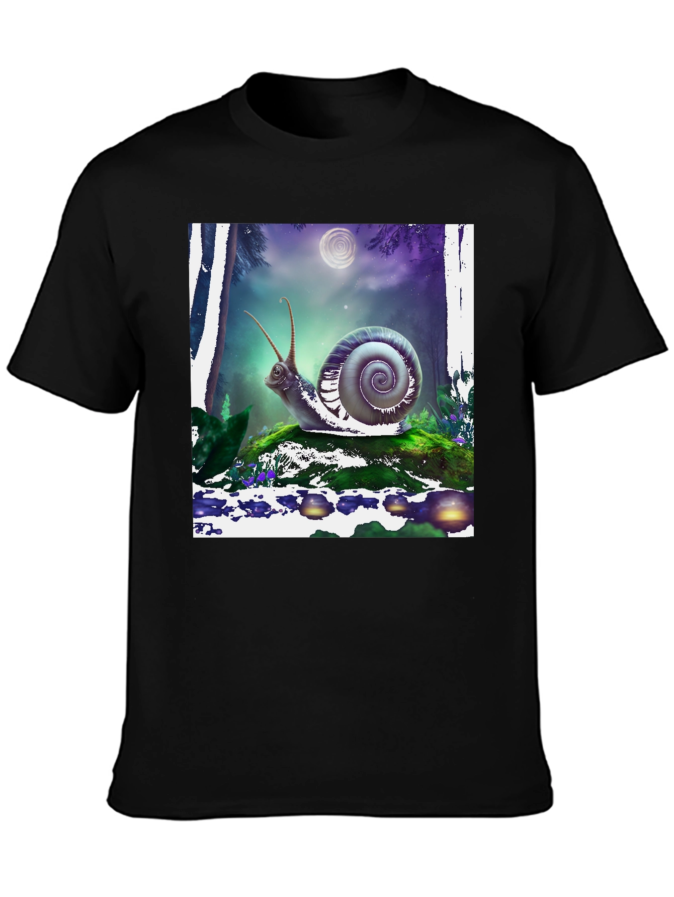 Snail Graphic Tee - Mens Black T-Shirt