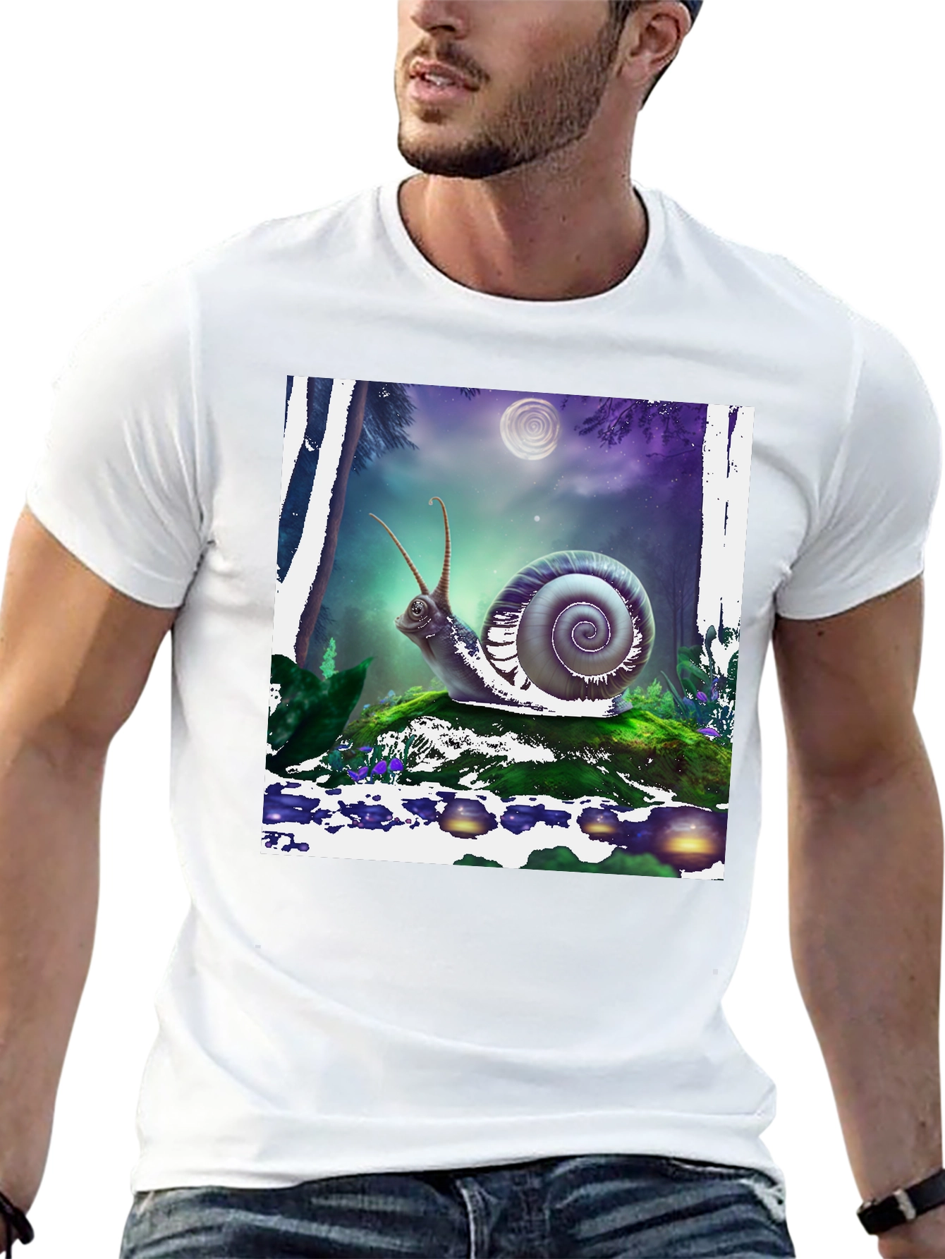 Snail Graphic Tee - Mens Black T-Shirt
