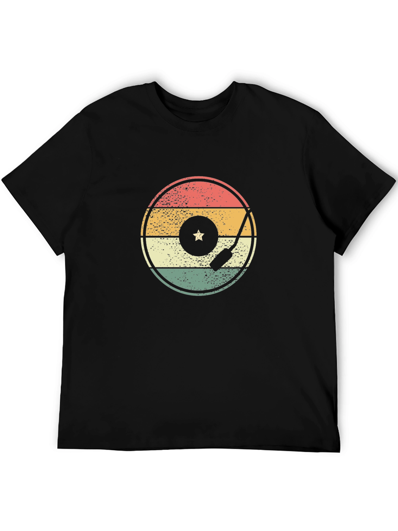 Retro Record Player T-Shirt - Vintage Style Tee