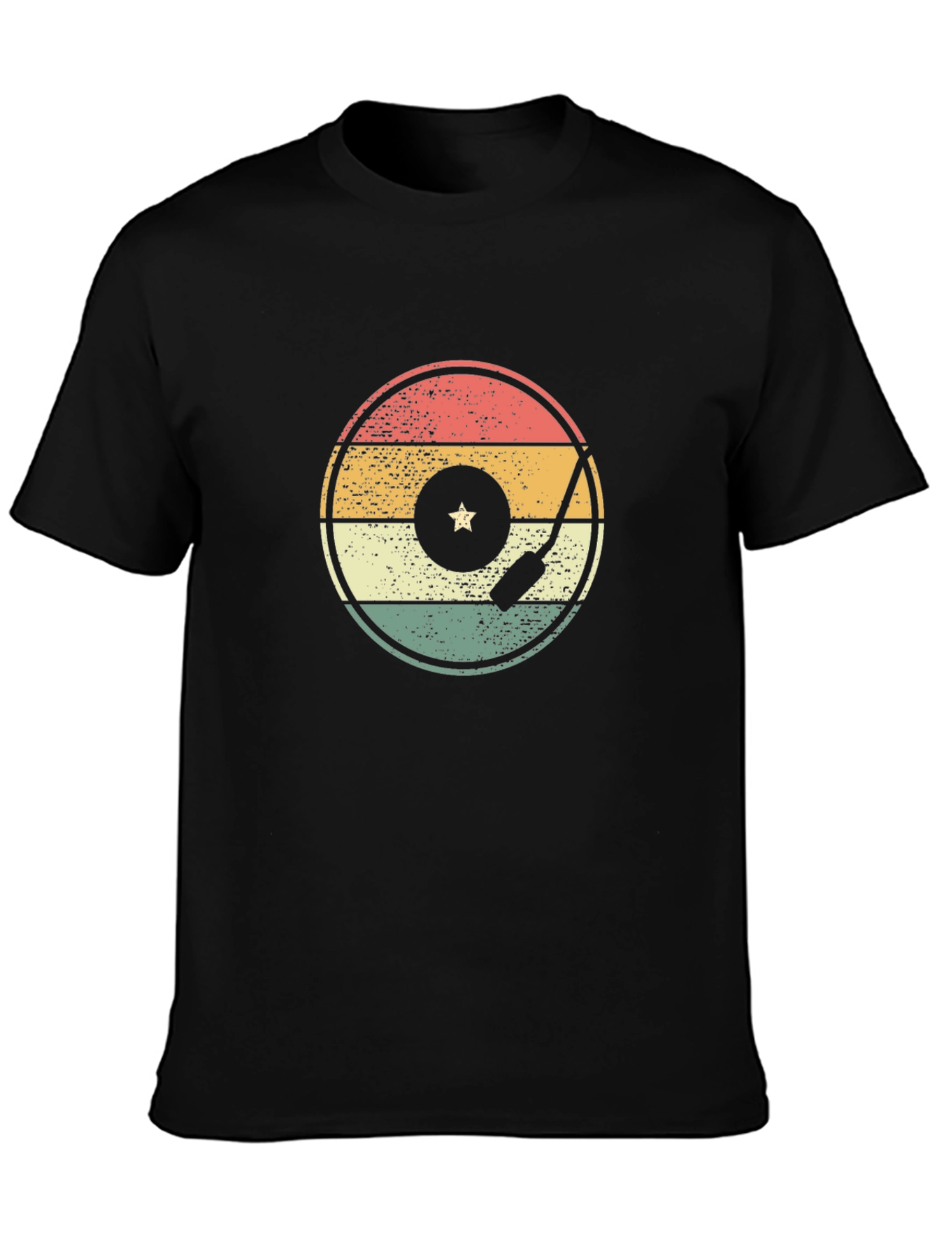Retro Record Player T-Shirt - Vintage Style Tee