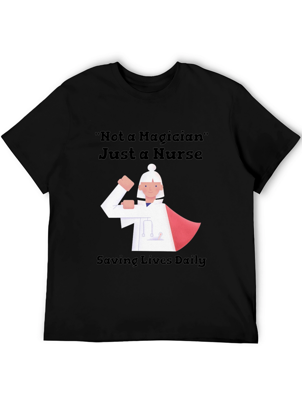 Nurse Superhero Graphic Tee - Saving Lives Daily