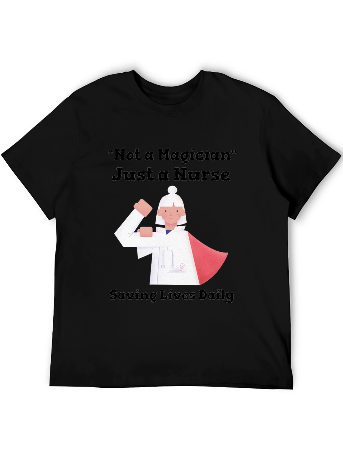 Nurse Superhero Graphic Tee - Saving Lives Daily