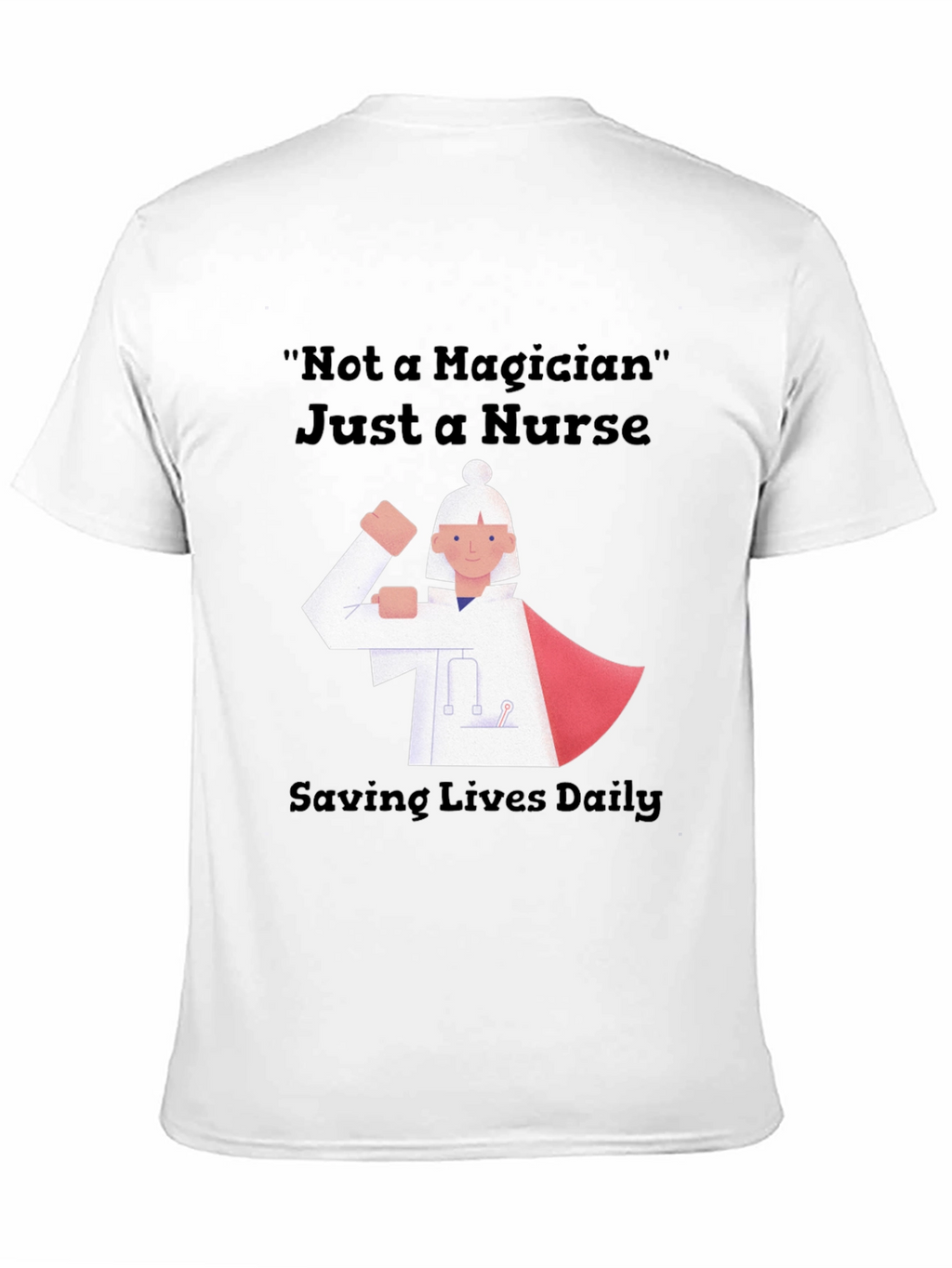 Nurse Superhero Graphic Tee - Saving Lives Daily