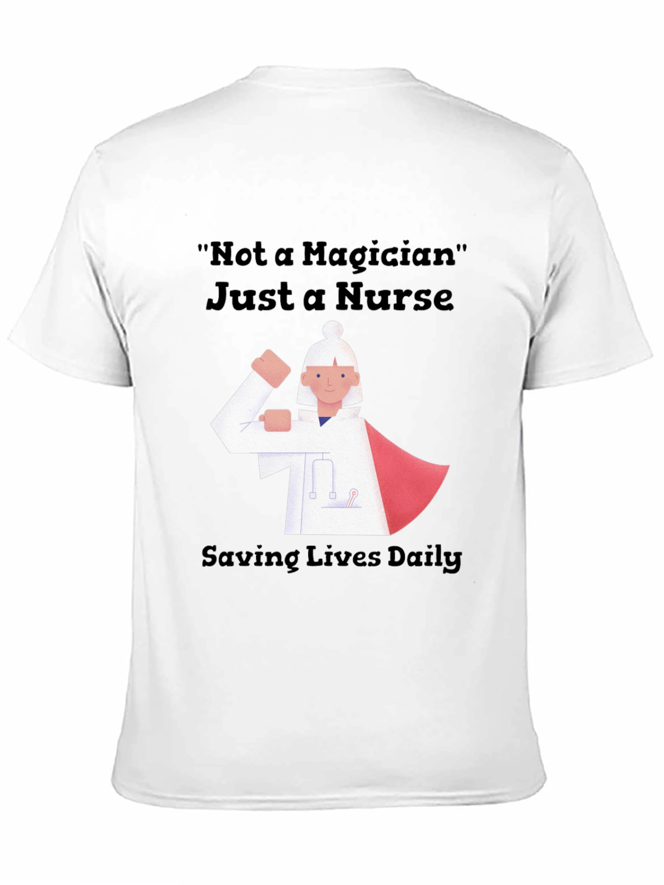 Nurse Superhero Graphic Tee - Saving Lives Daily
