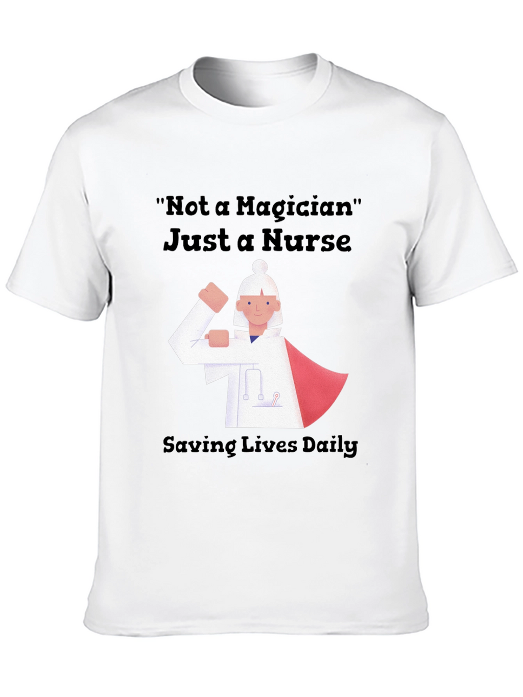 Nurse Superhero Graphic Tee - Saving Lives Daily