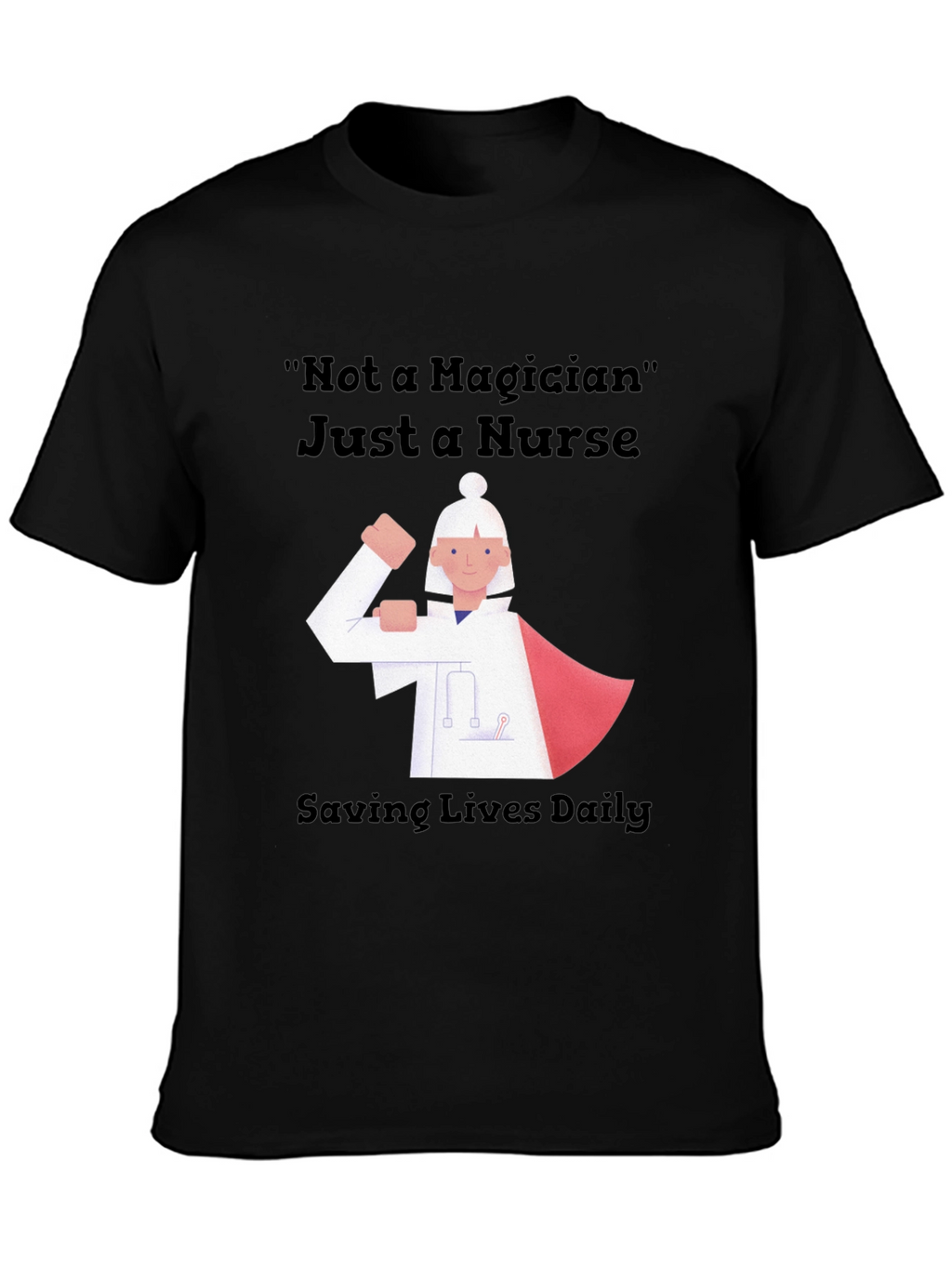 Nurse Superhero Graphic Tee - Saving Lives Daily