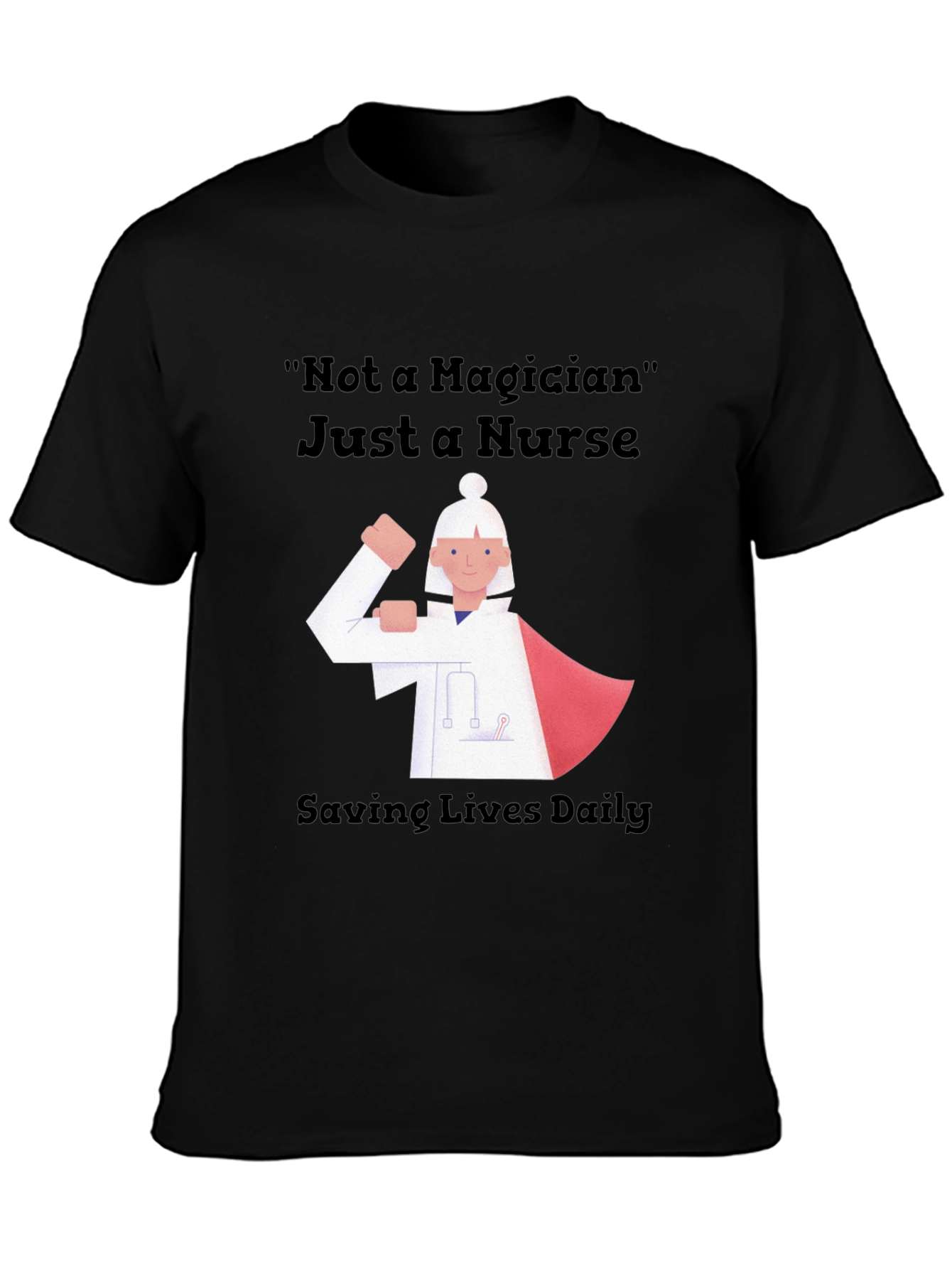 Nurse Superhero Graphic Tee - Saving Lives Daily