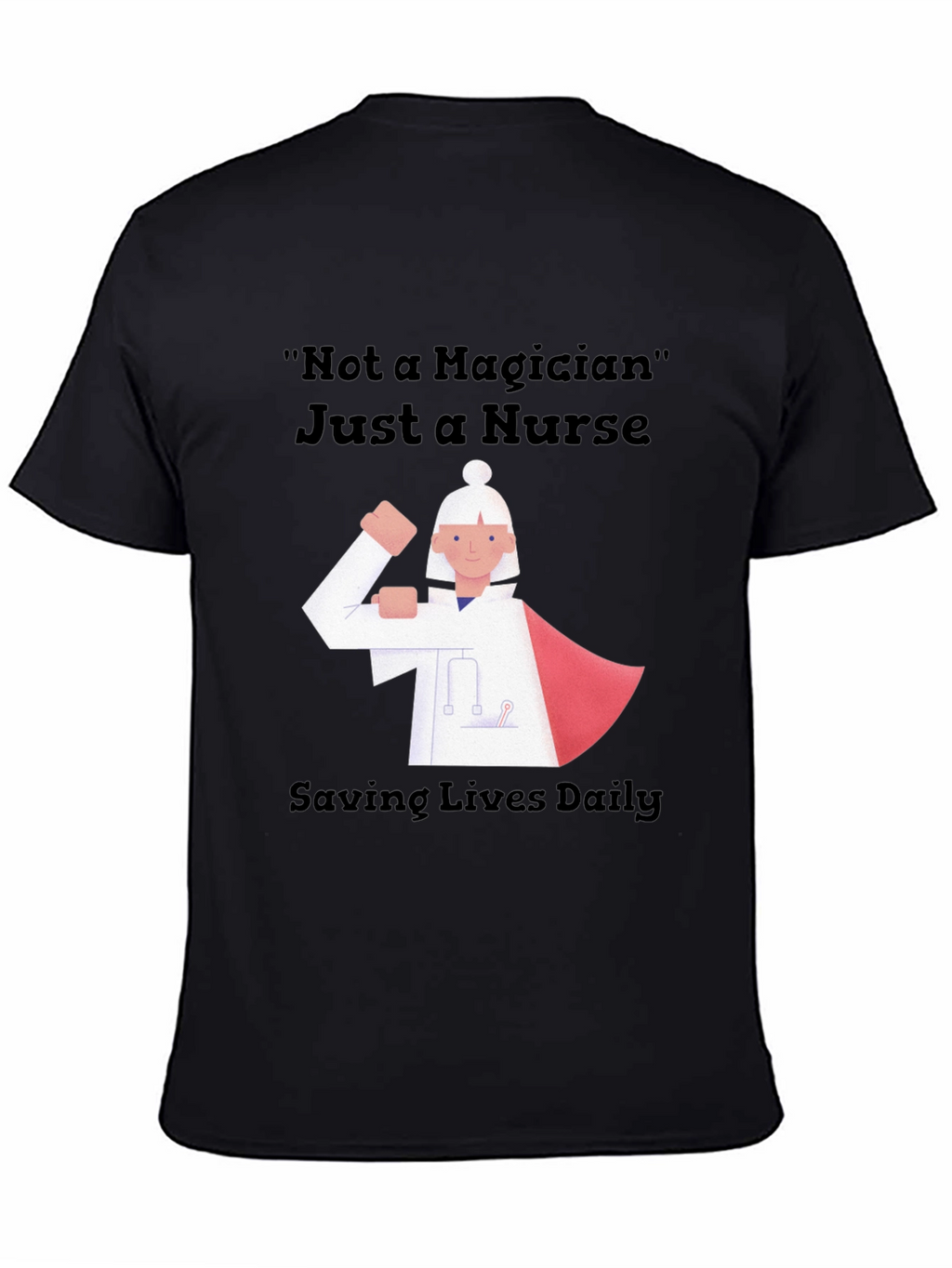 Nurse Superhero Graphic Tee - Saving Lives Daily
