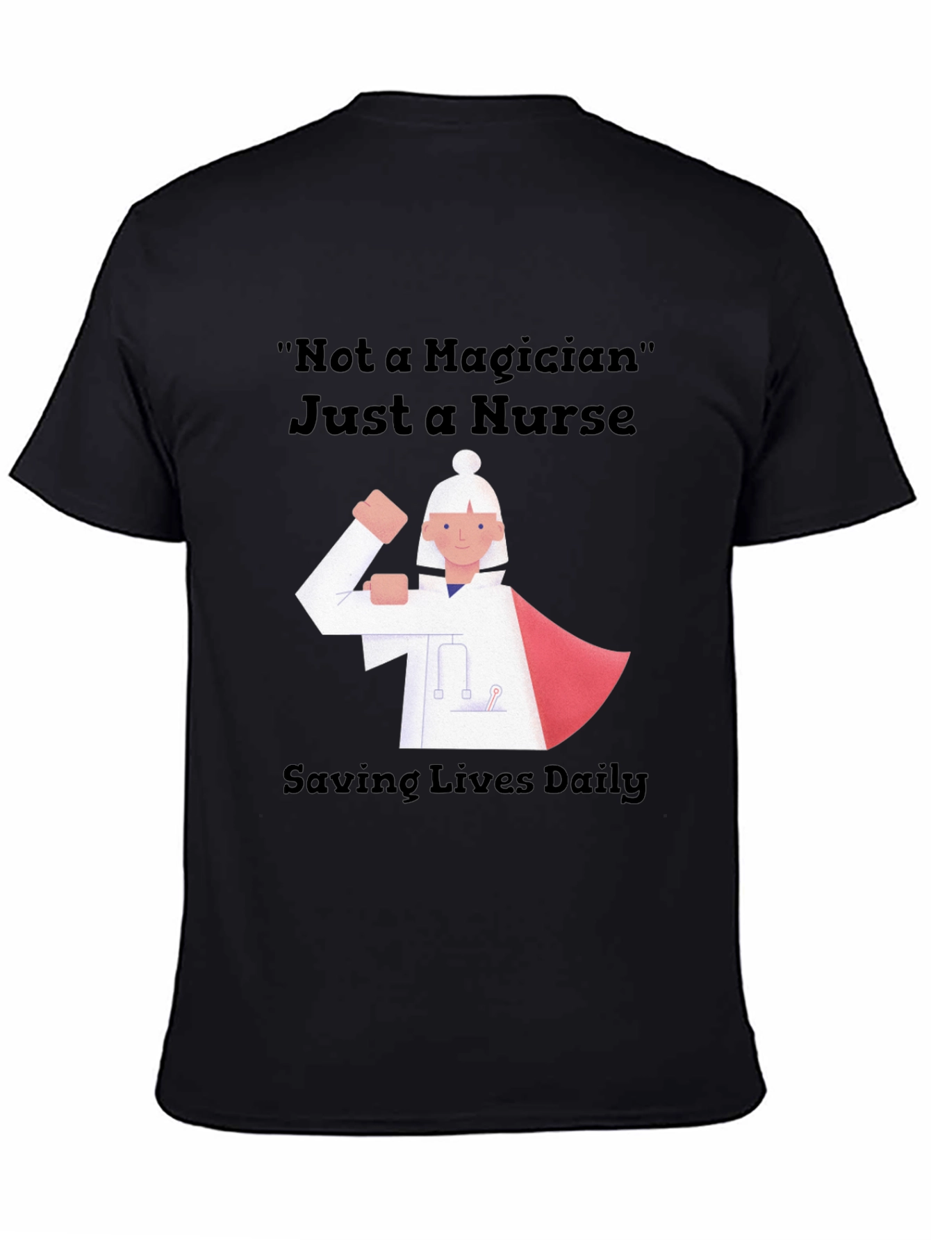 Nurse Superhero Graphic Tee - Saving Lives Daily