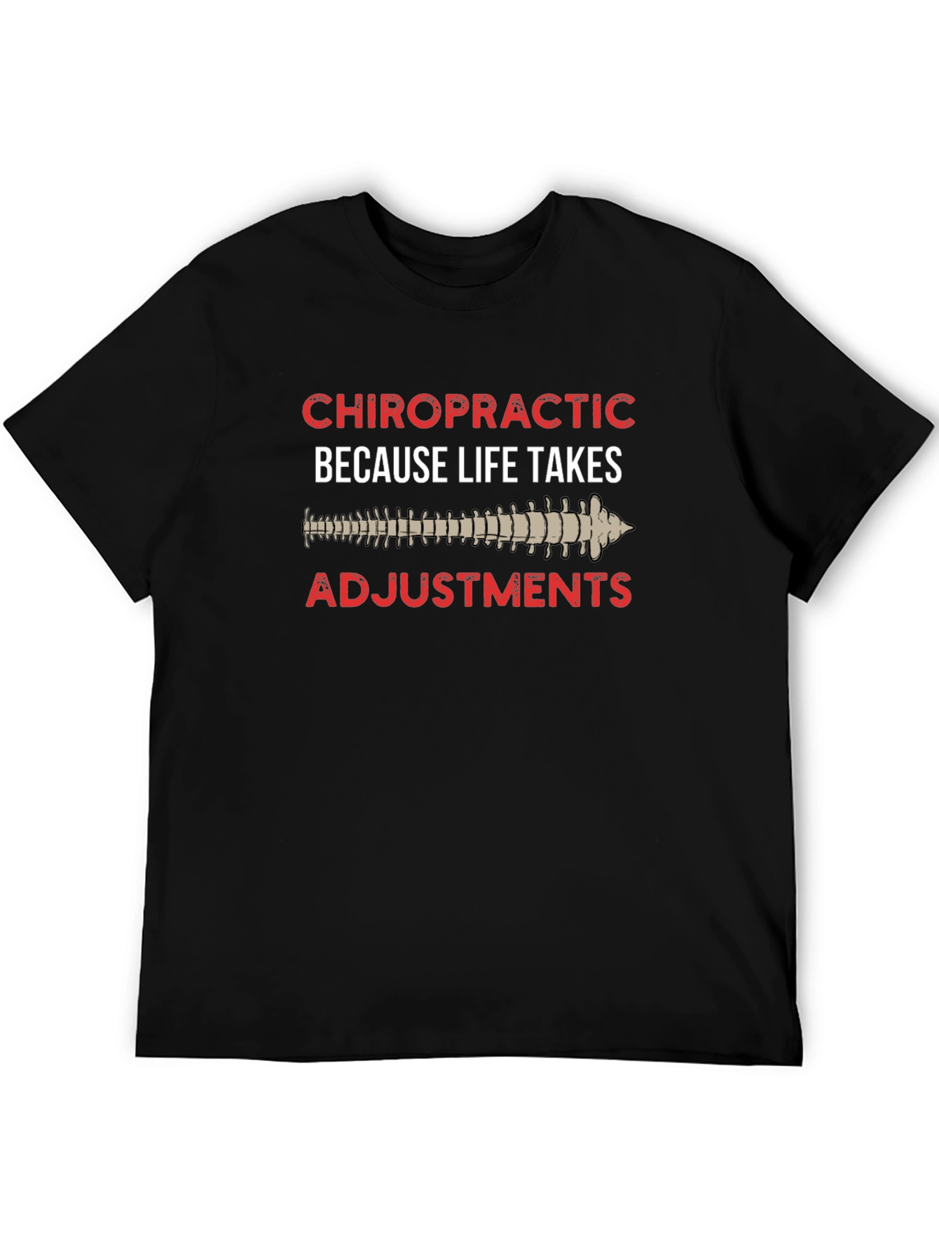 Chiropractic Adjustment Black T-Shirt